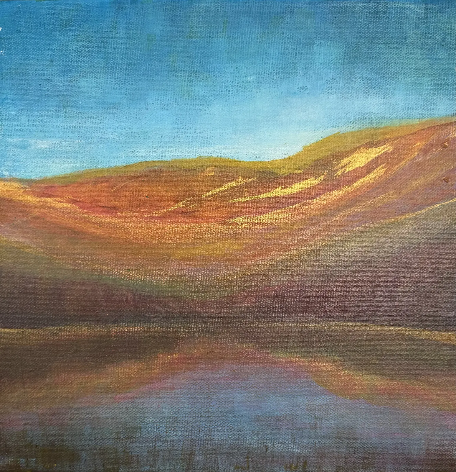 Akrylmålning Spegling av Lenitha_art