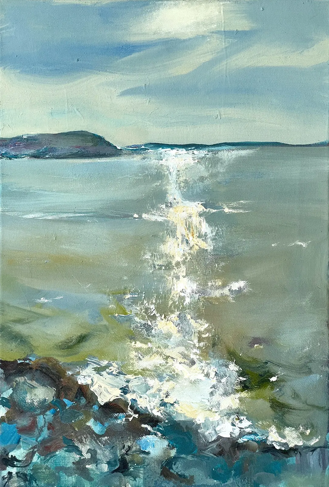 Oljemålning Where the Light Begins av Zakhar Shevchuk