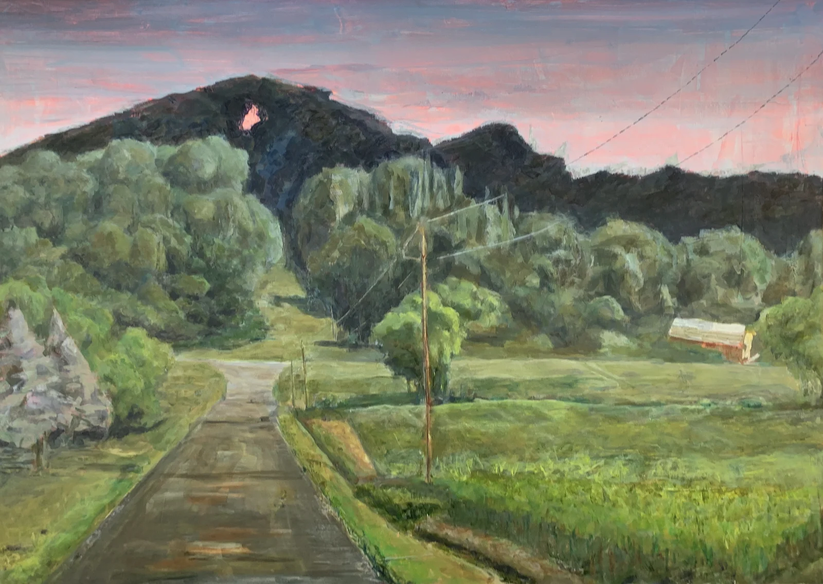 Akrylmålning Påväg hem av Michel Kalogridis