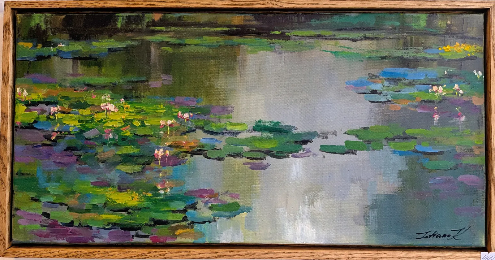 Oljemålning Backwater 2 av Tetiana Kozhushko