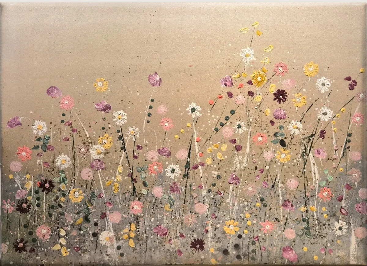 Akrylmålning Morgondis av Catrine Karpati