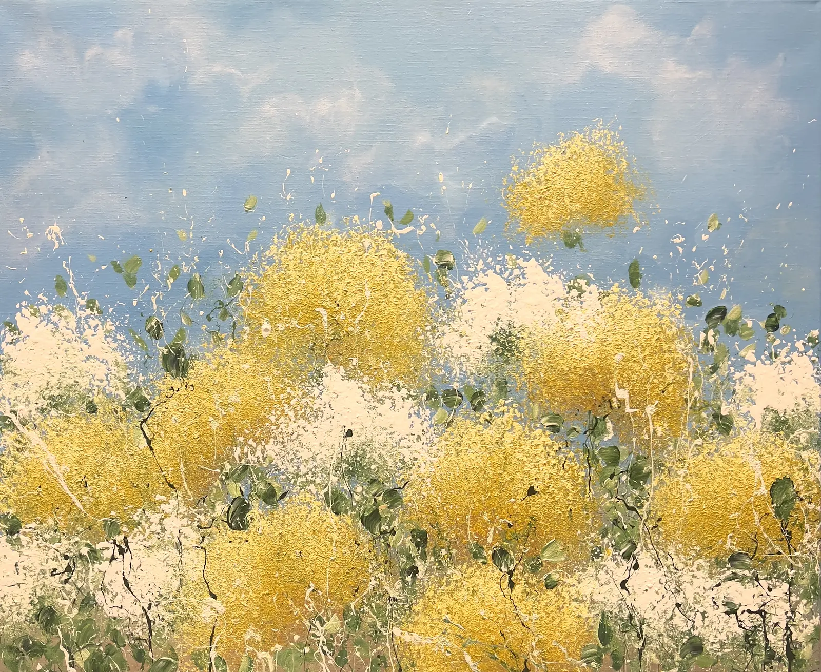 Akrylmålning Overexposed spring av Anna Artistockholm Brandt