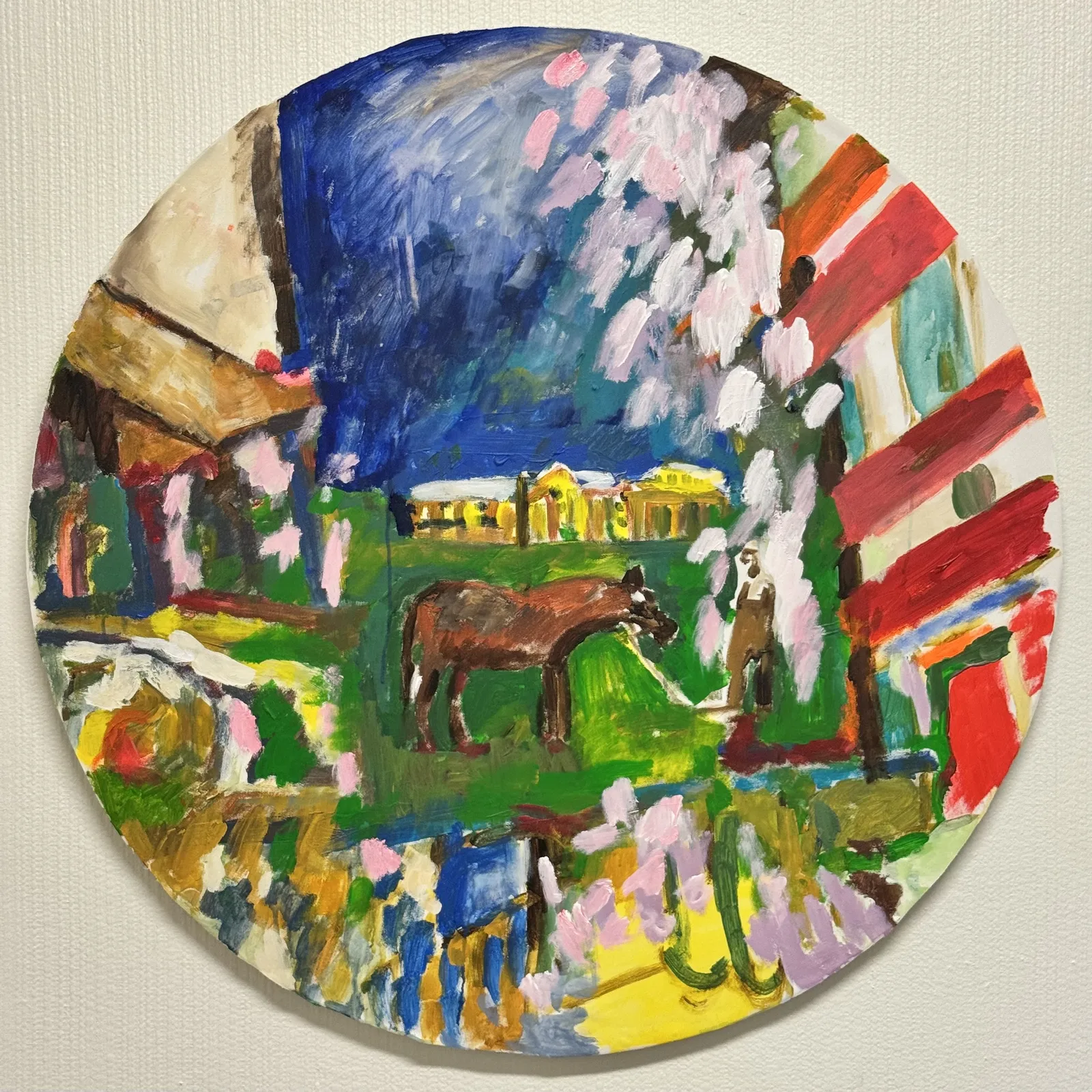 Akrylmålning Hästen som kom tillbaka av Nikolas Nilsson