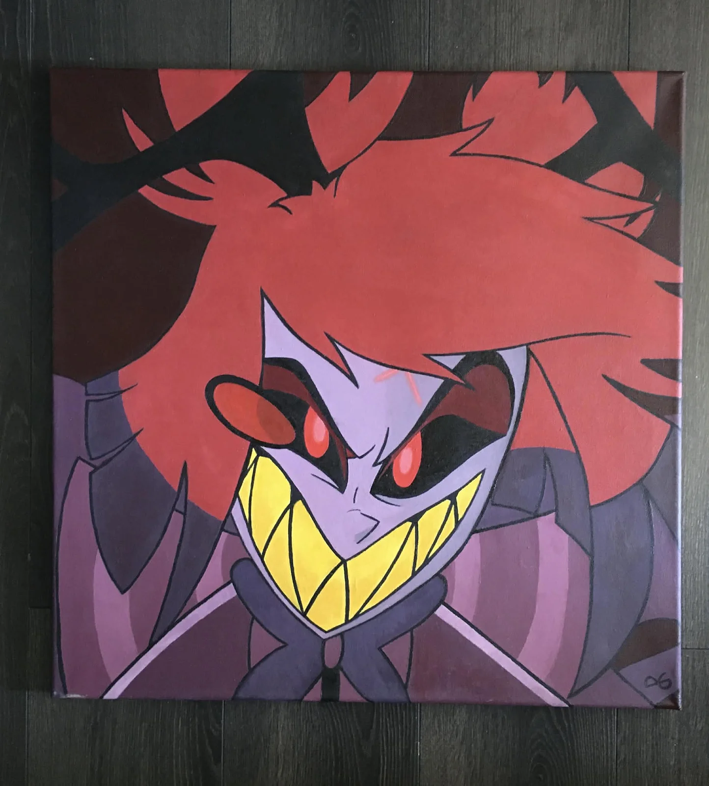 Oljemålning Alastor: Radio-demonens leende av René Pudleiner