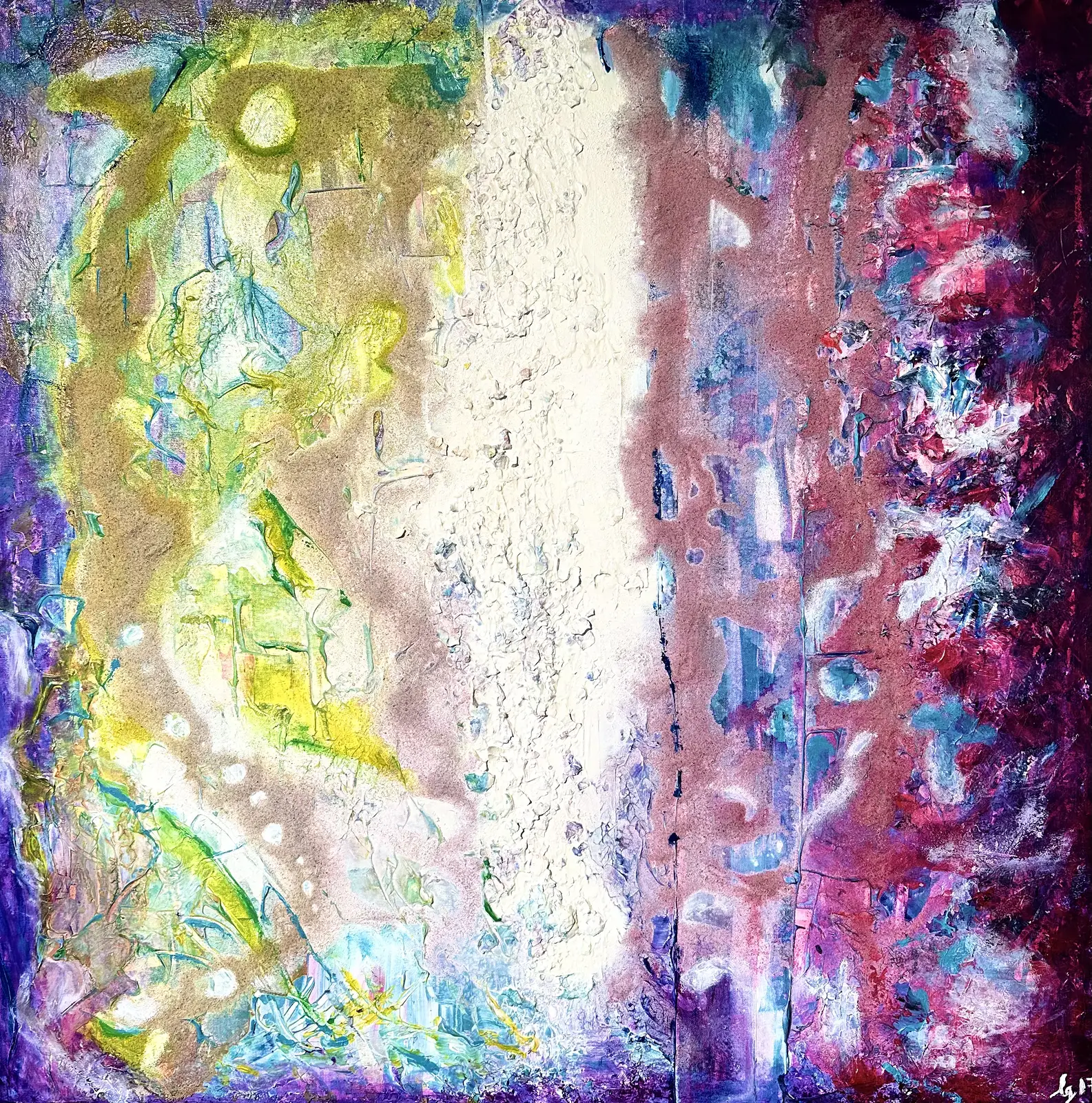 Akrylmålning Flow av Cecilia Larsdotter