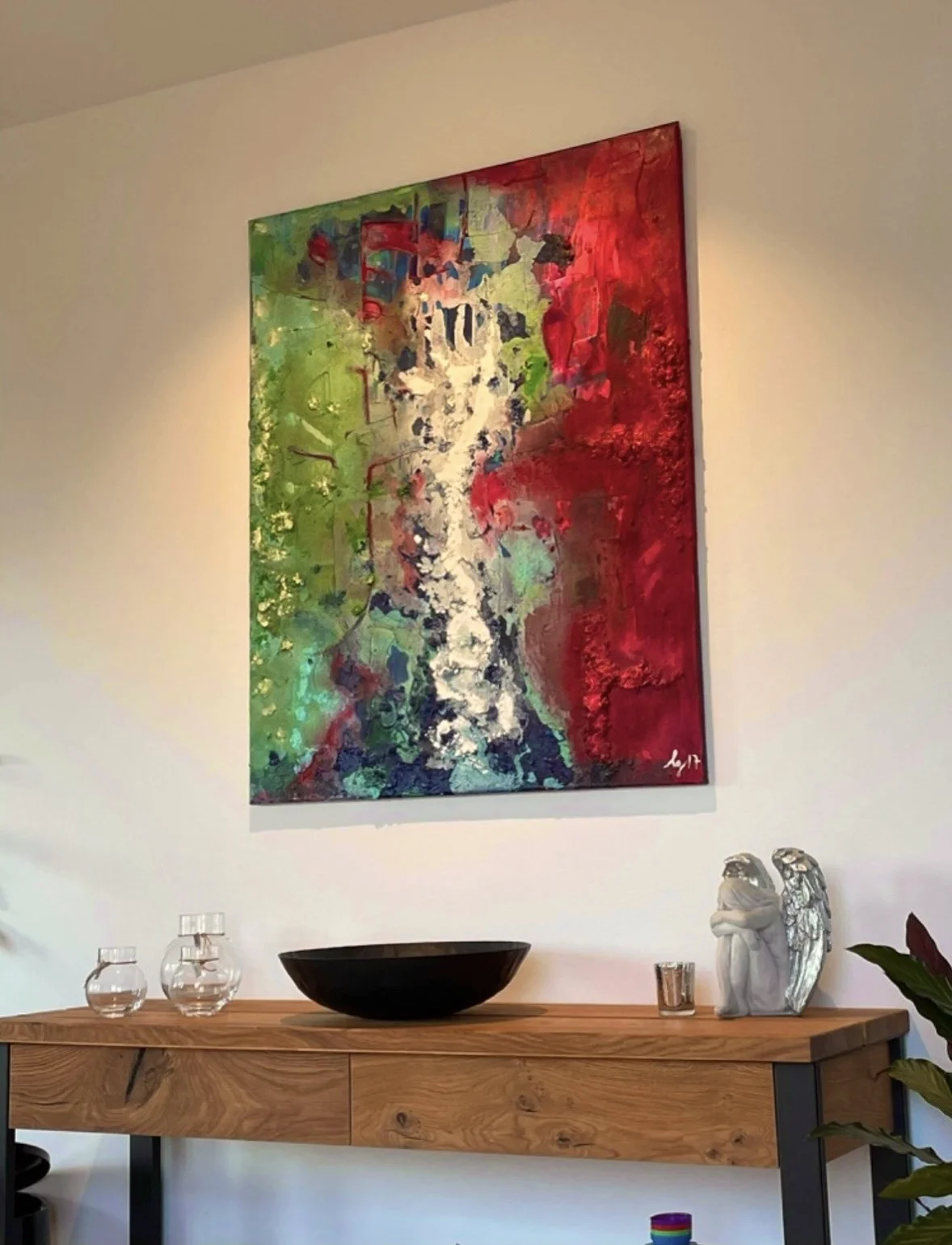 Akrylmålning River av Cecilia Larsdotter