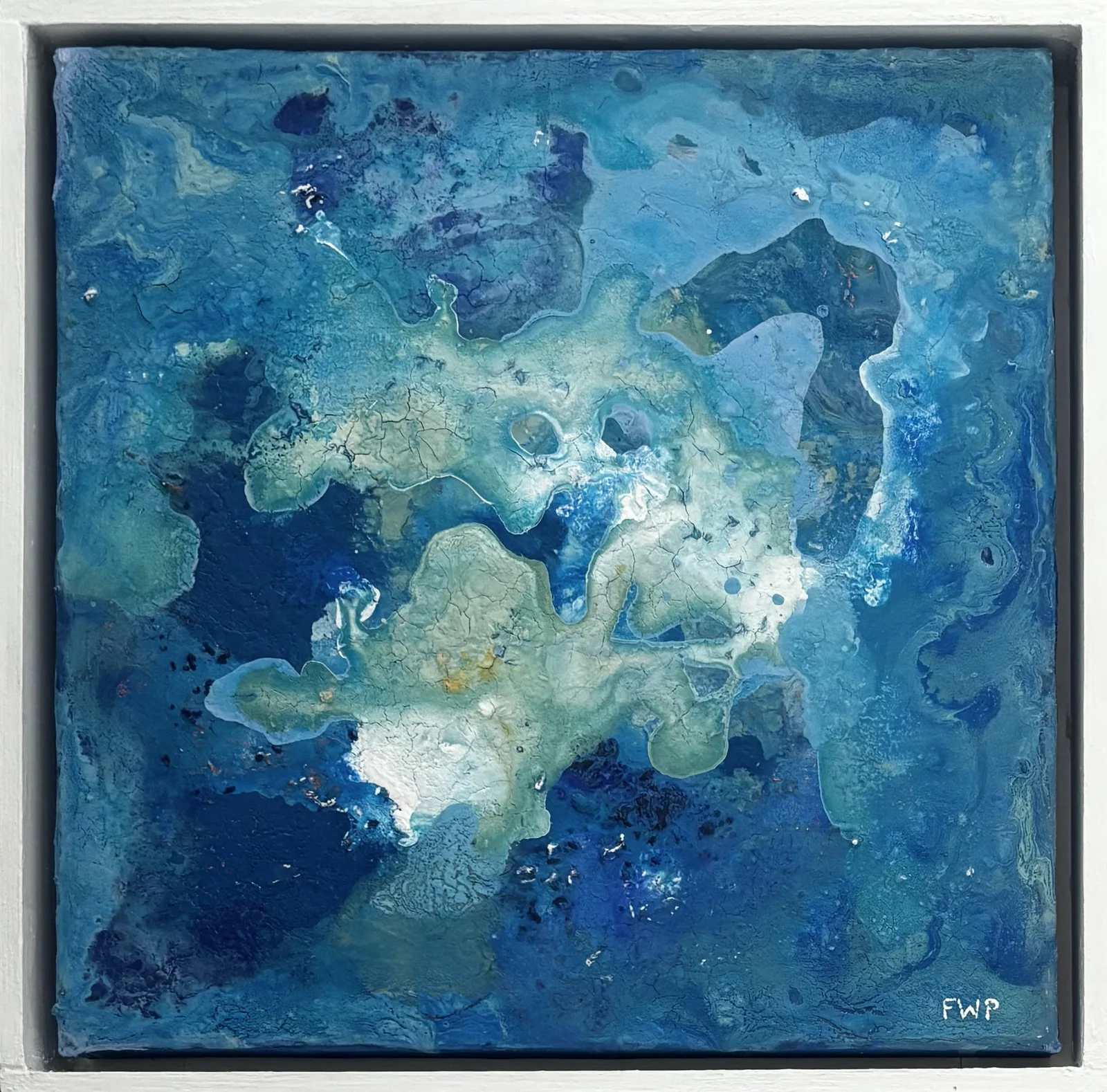 Akrylmålning STRÖMMAR av Frida Westlund Prändel