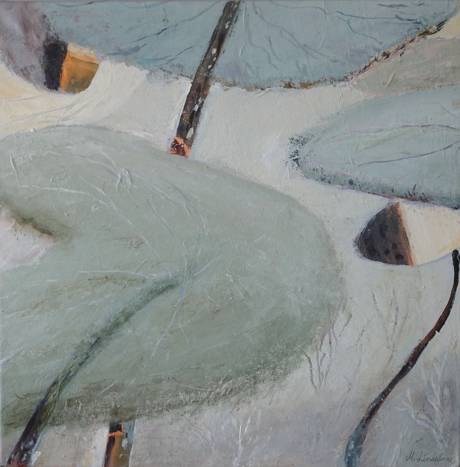 Akrylmålning Näckrosdrömmar av Magnus Lindblom