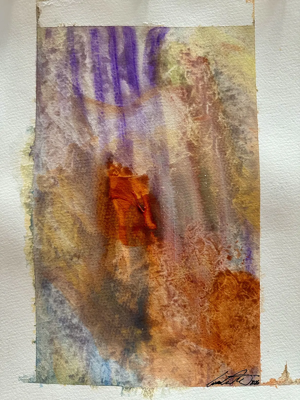 Akvarell Gravity & Grace 2 Orginal akvarell/watercolors av Cecilia Larsdotter