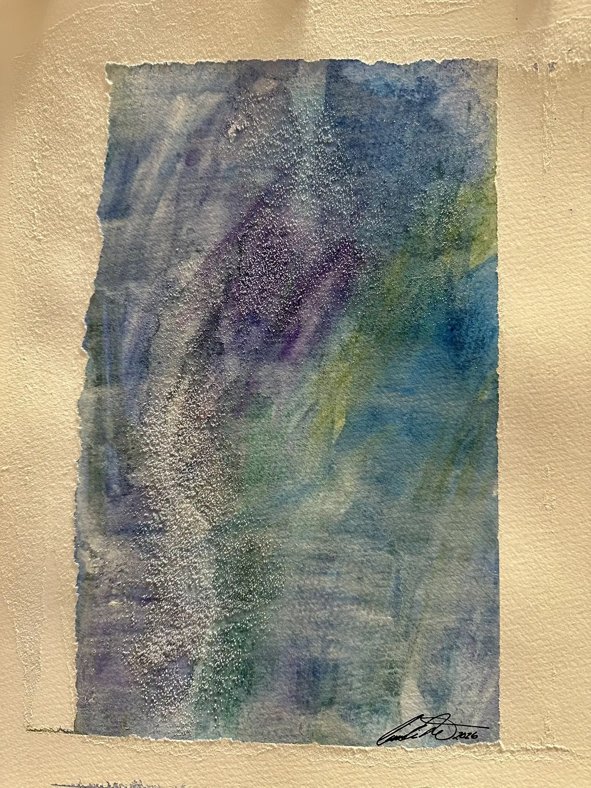 Akvarell Gravity & Grace 3 Orginal akvarell/watercolors av Cecilia Larsdotter