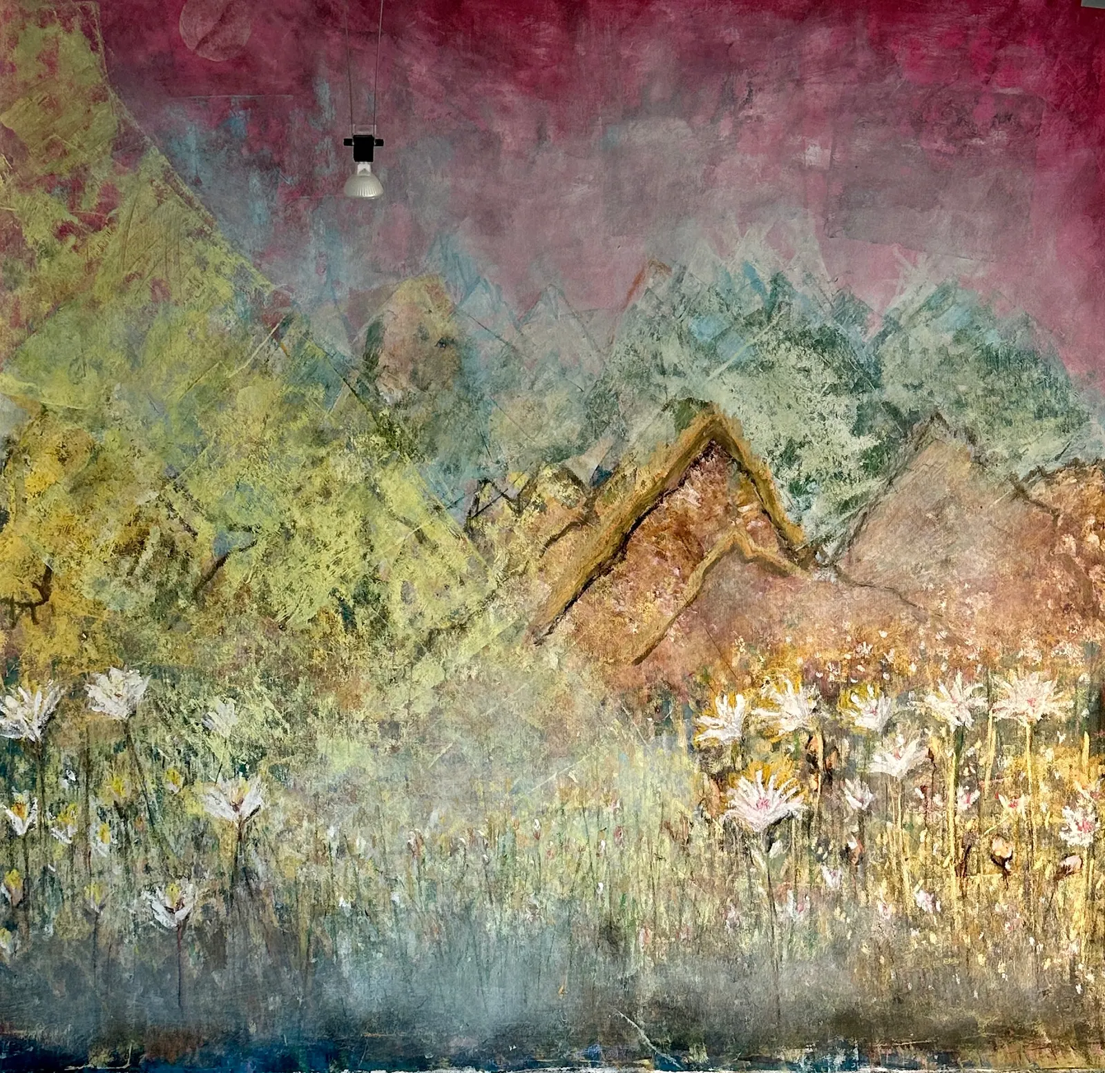 Akrylmålning Shifting ground av Art By Nina Johansson