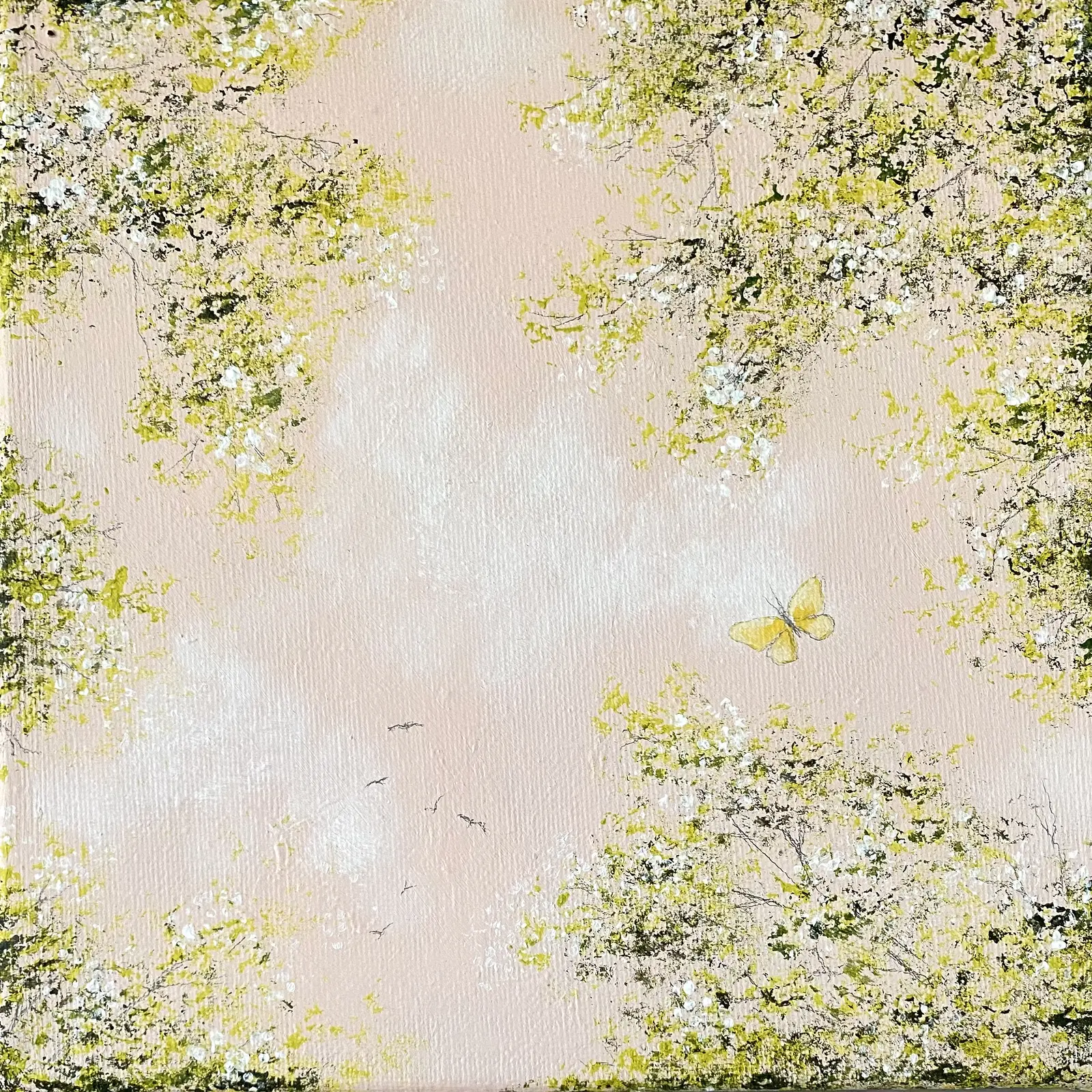 Akrylmålning HEAVENLY av Anna Sandberg Emilsson