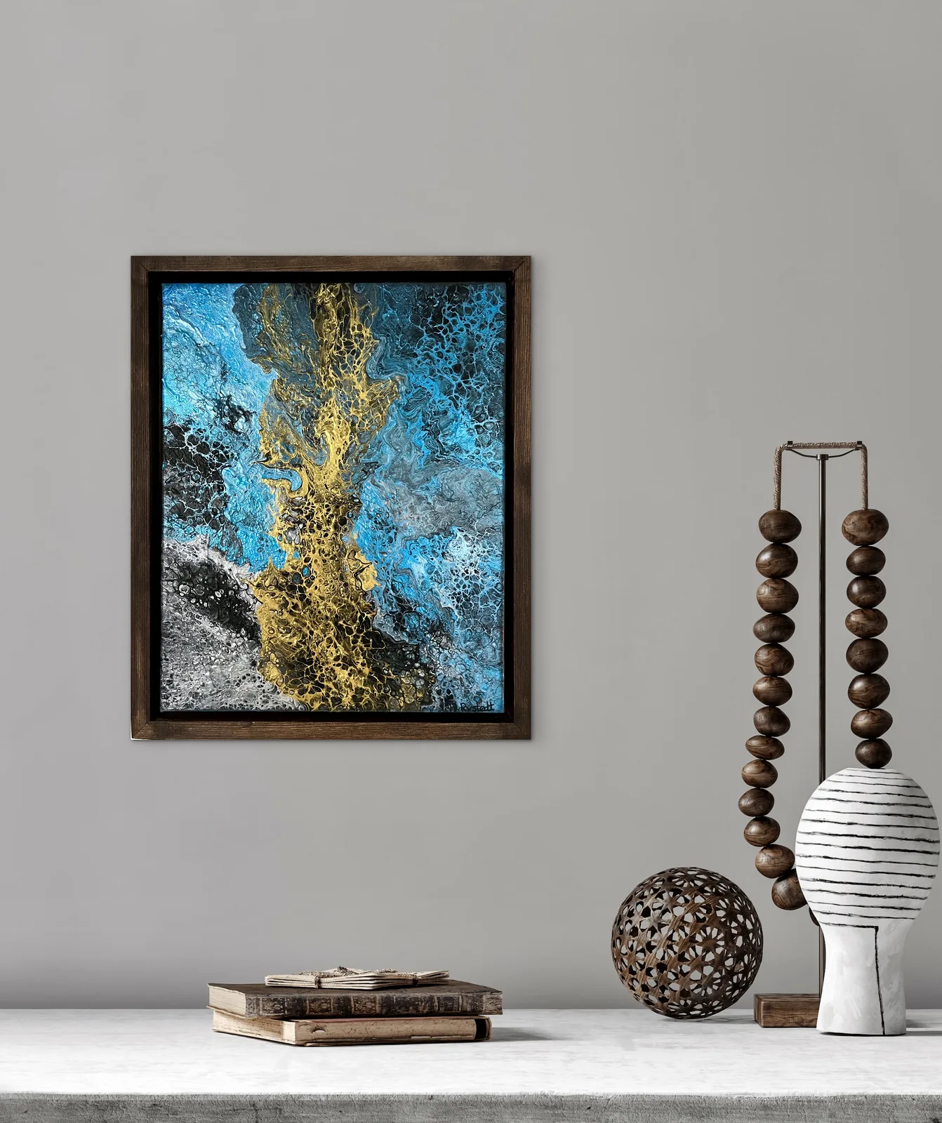 Akrylmålning Rifted reef av Helena Rystedt