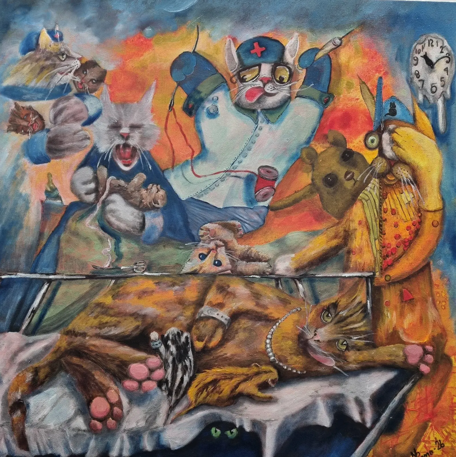 Oljemålning BB av Mildrid Rømo