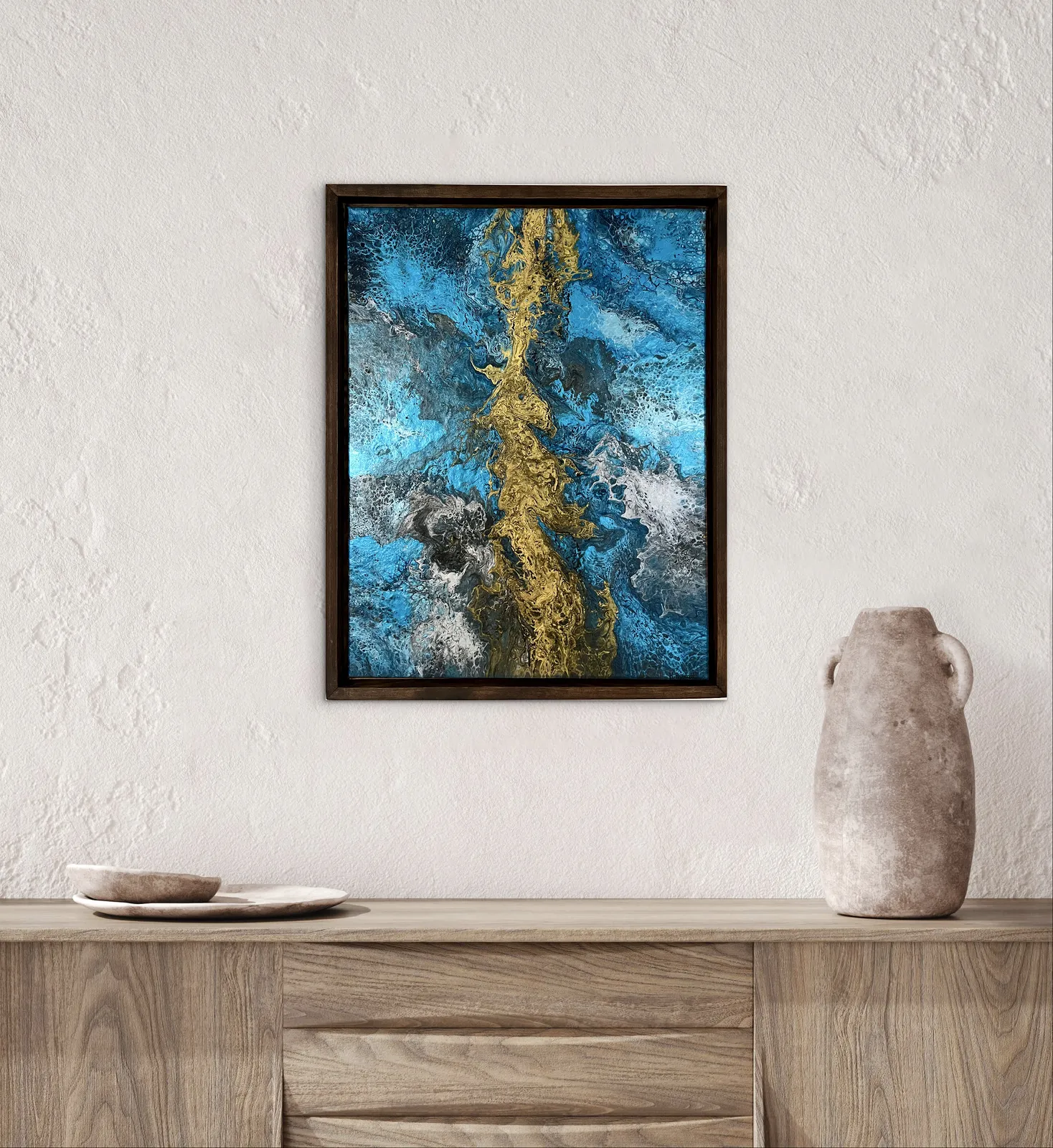 Akrylmålning Whispering reef av Helena Rystedt