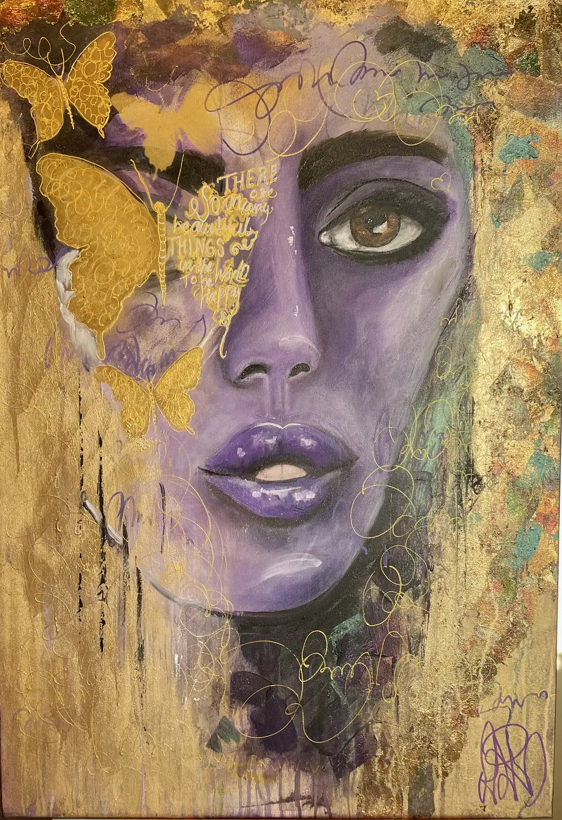 PURPLE LIPS av Ann-Louise Rosvall ART