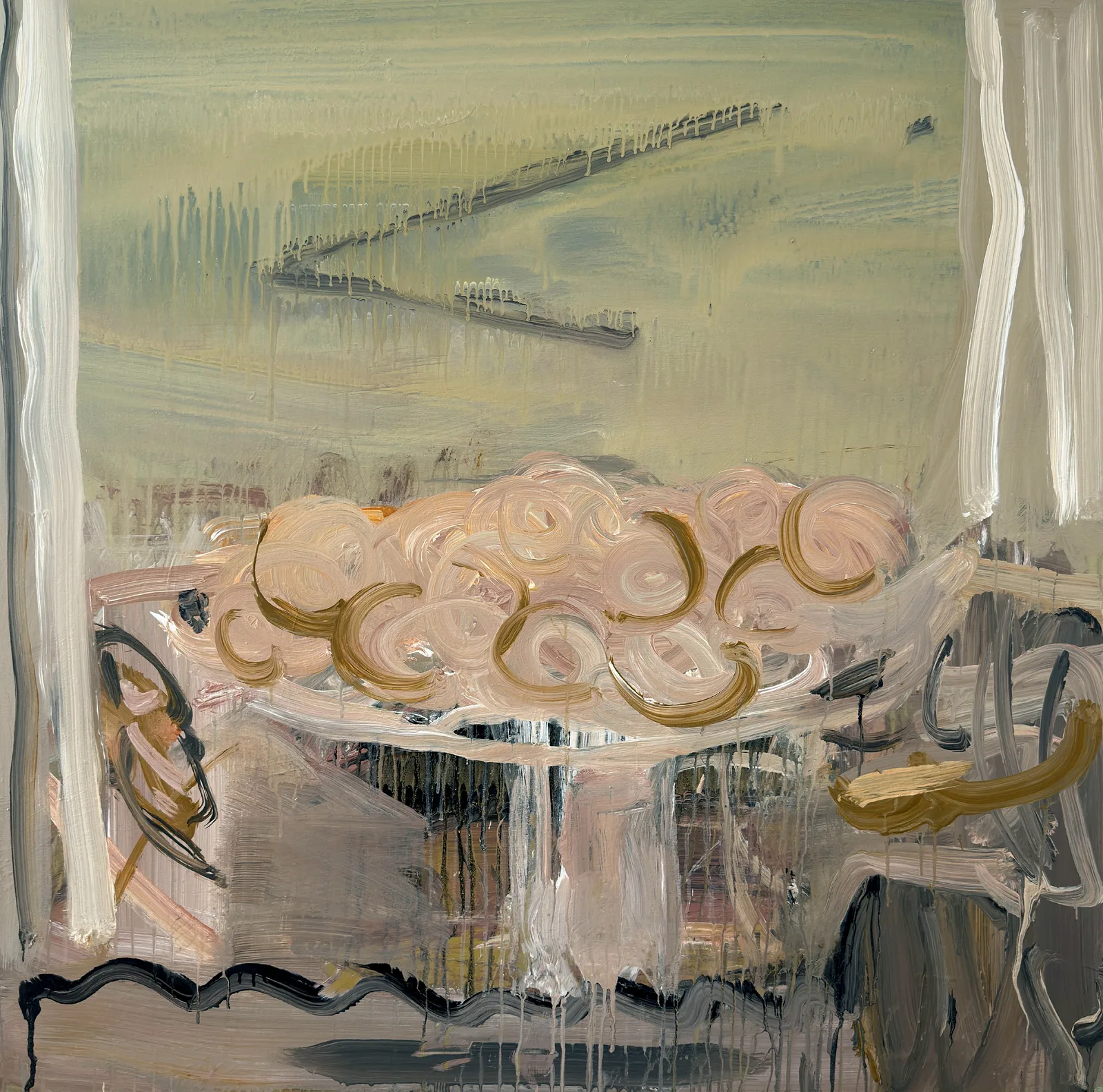 Akrylmålning Broken Still Life av Zakhar Shevchuk