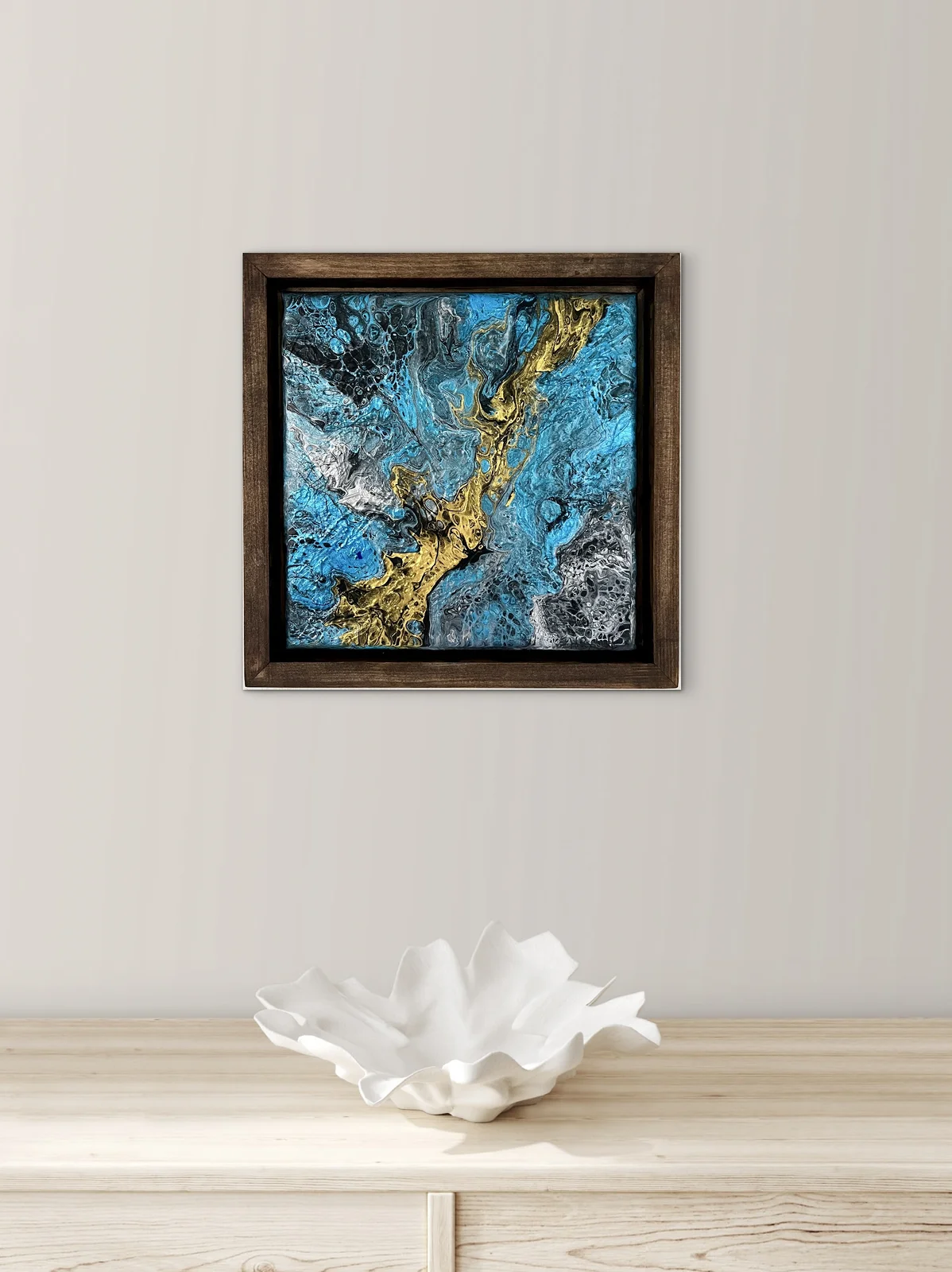 Akrylmålning Hidden reef av Helena Rystedt