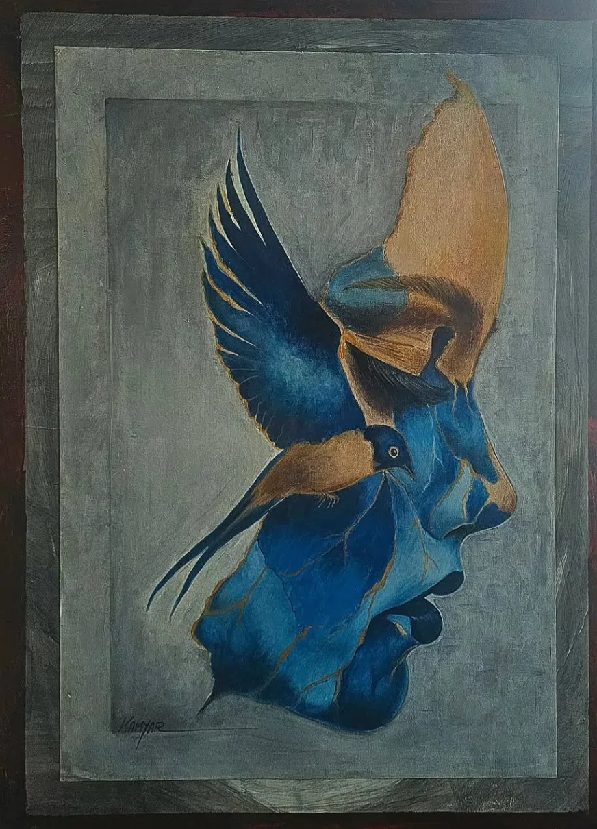 Akrylmålning Freedom av Kamyar Kaviani