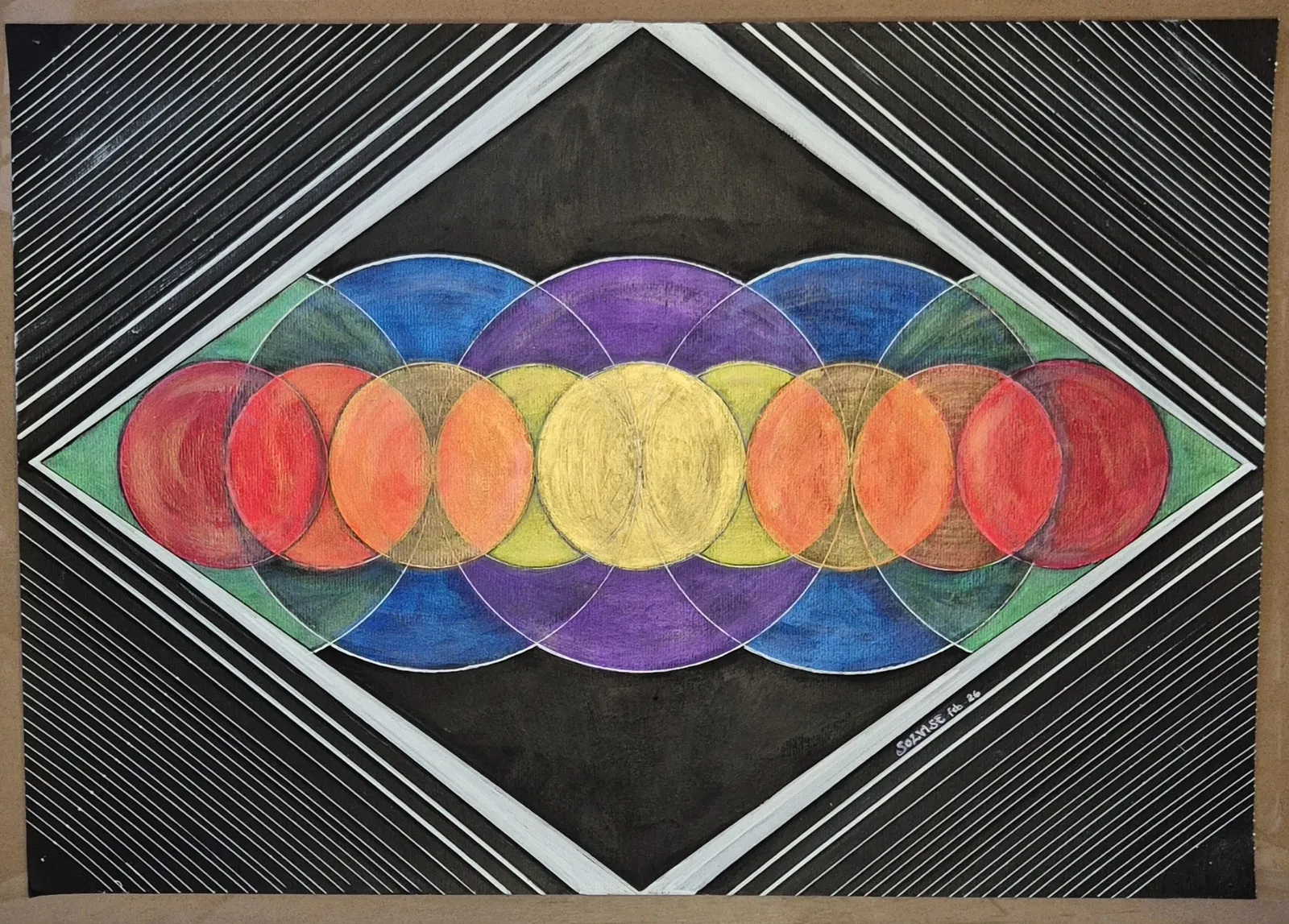 Akrylmålning Vobbling av SolVise