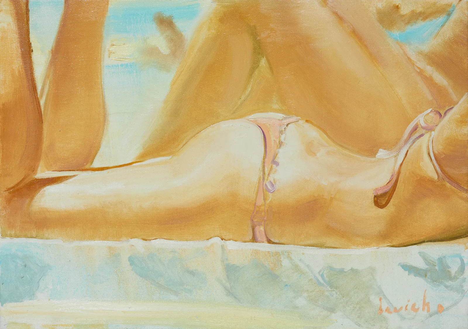 Oljemålning Chat av Alexander Levich