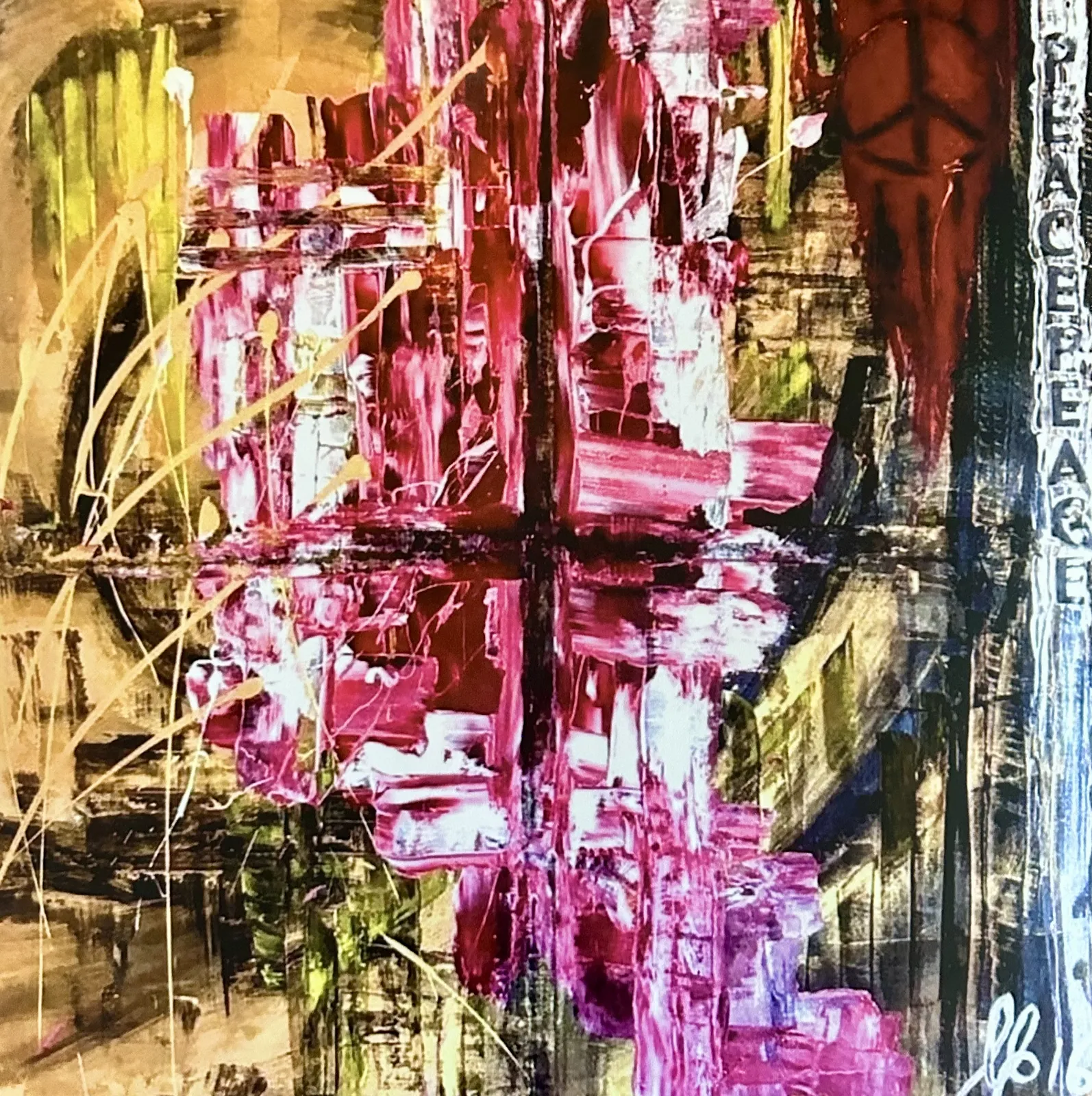 PEACE Fine Art Print signerad begränsad upplaga (50)/Signed limited edition (50) av Cecilia Larsdotter