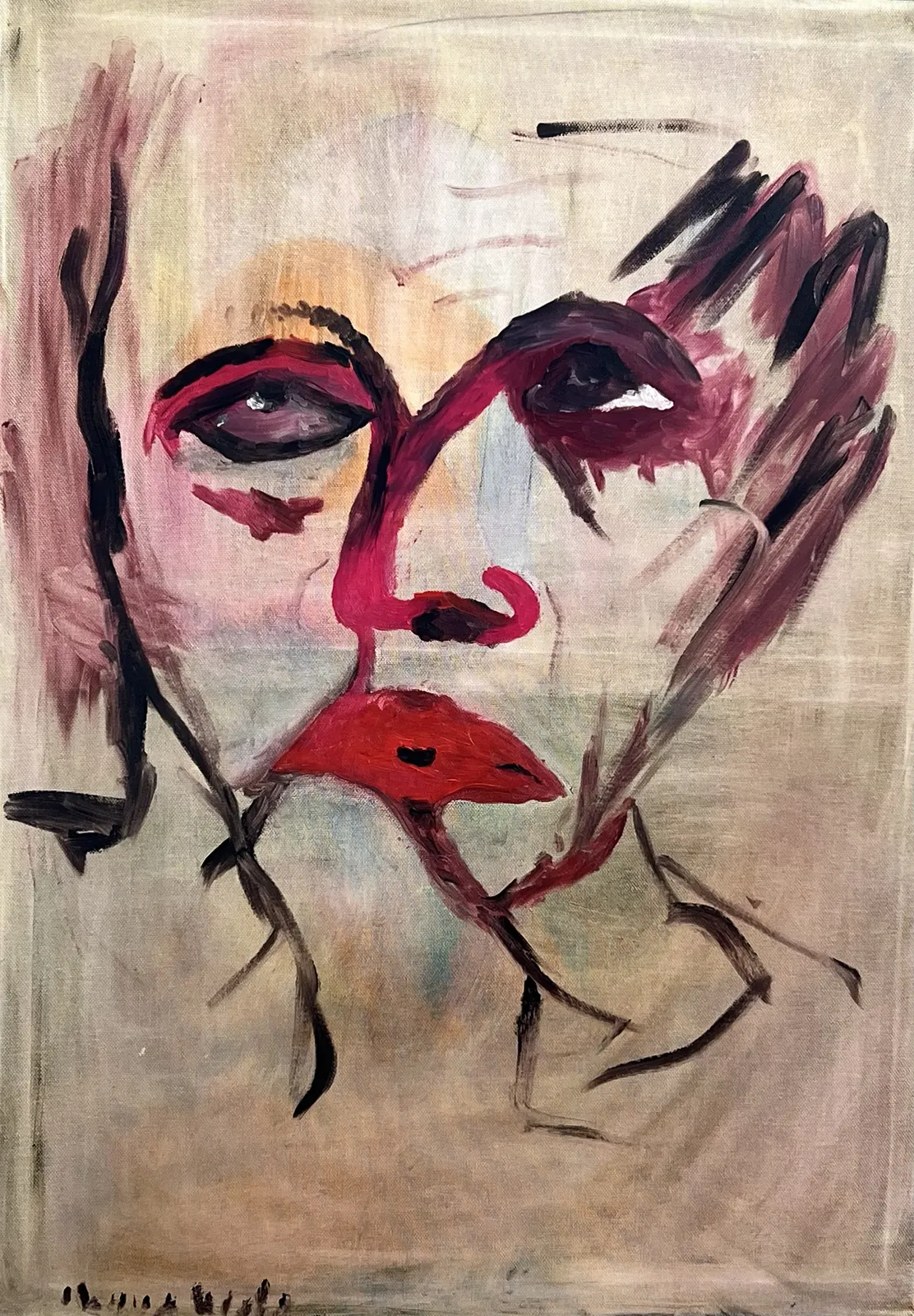 Oljemålning Dada av Ilyada Nagis