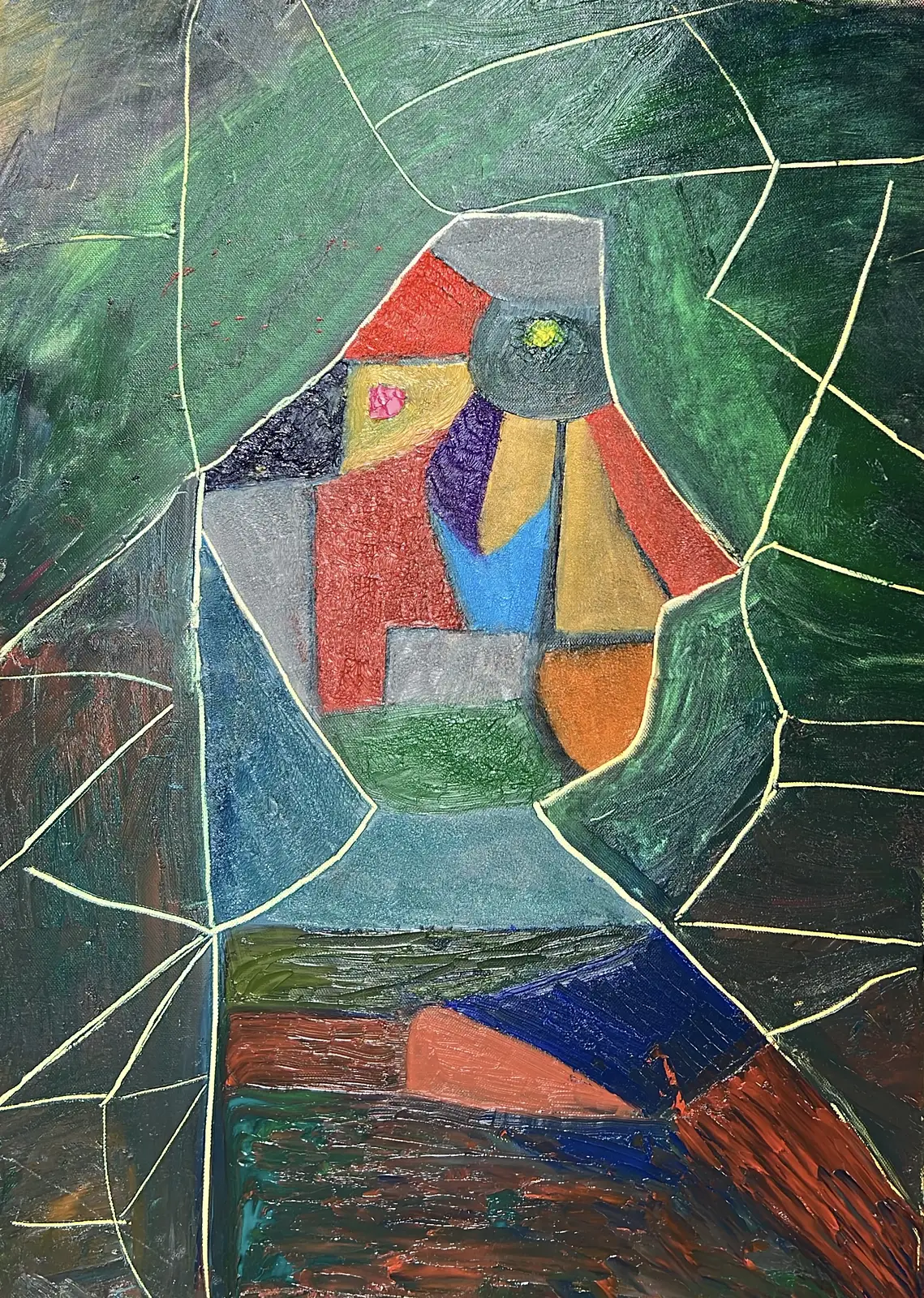 Oljemålning Petra av Ilyada Nagis