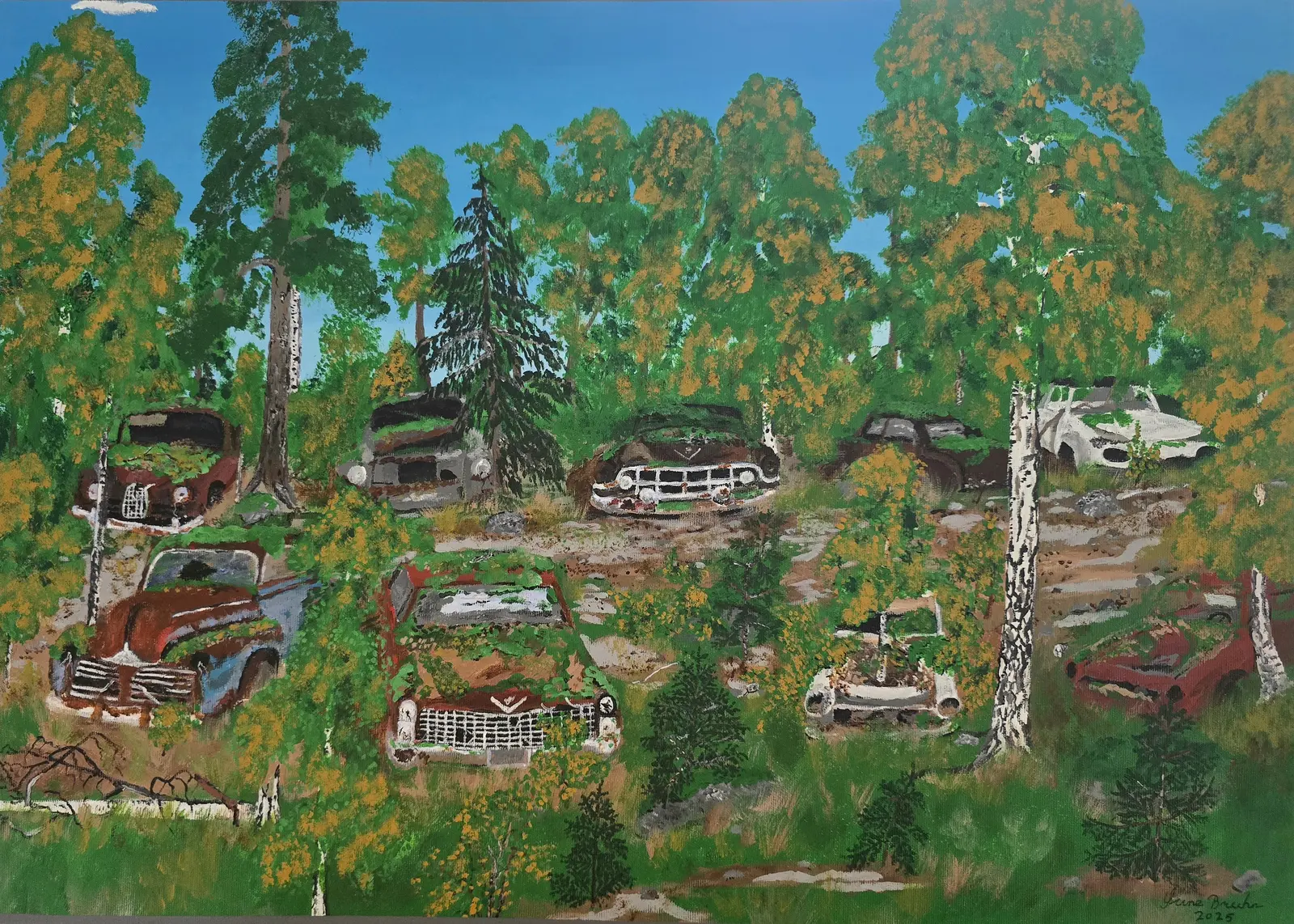 Akrylmålning av Sune Bruhn