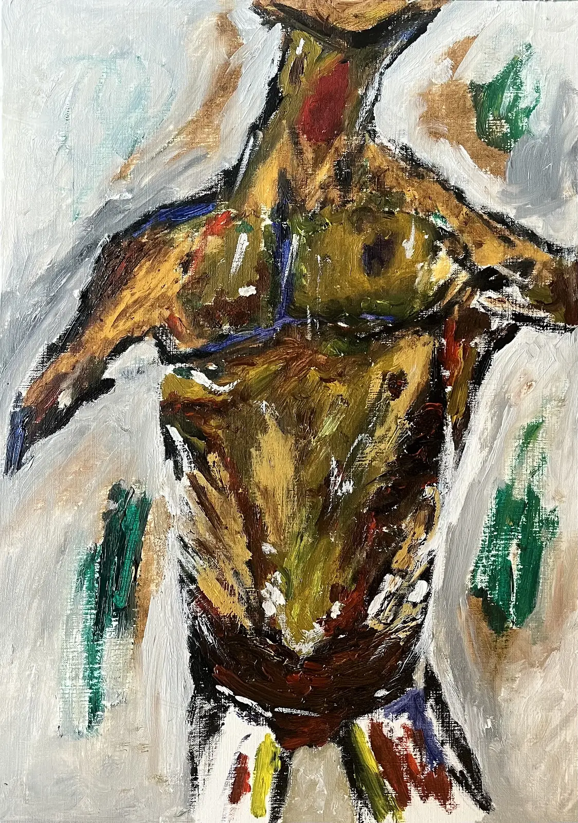 Manlig staty av Willgot Franzén