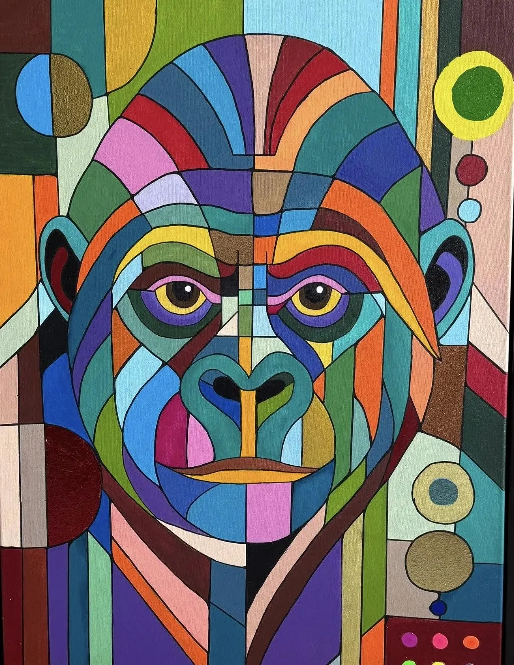 Akrylmålning Power av Zsuzsanna Kara