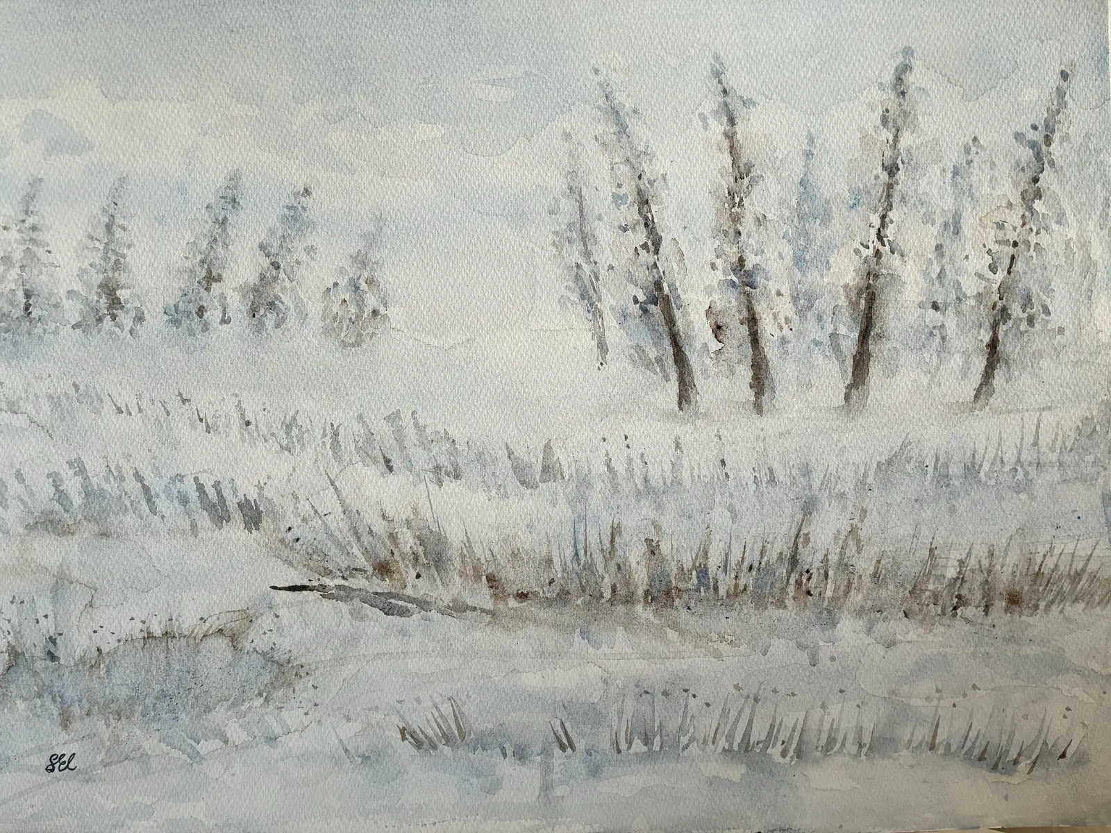 Akvarell av Eva Sofia Liljestrand