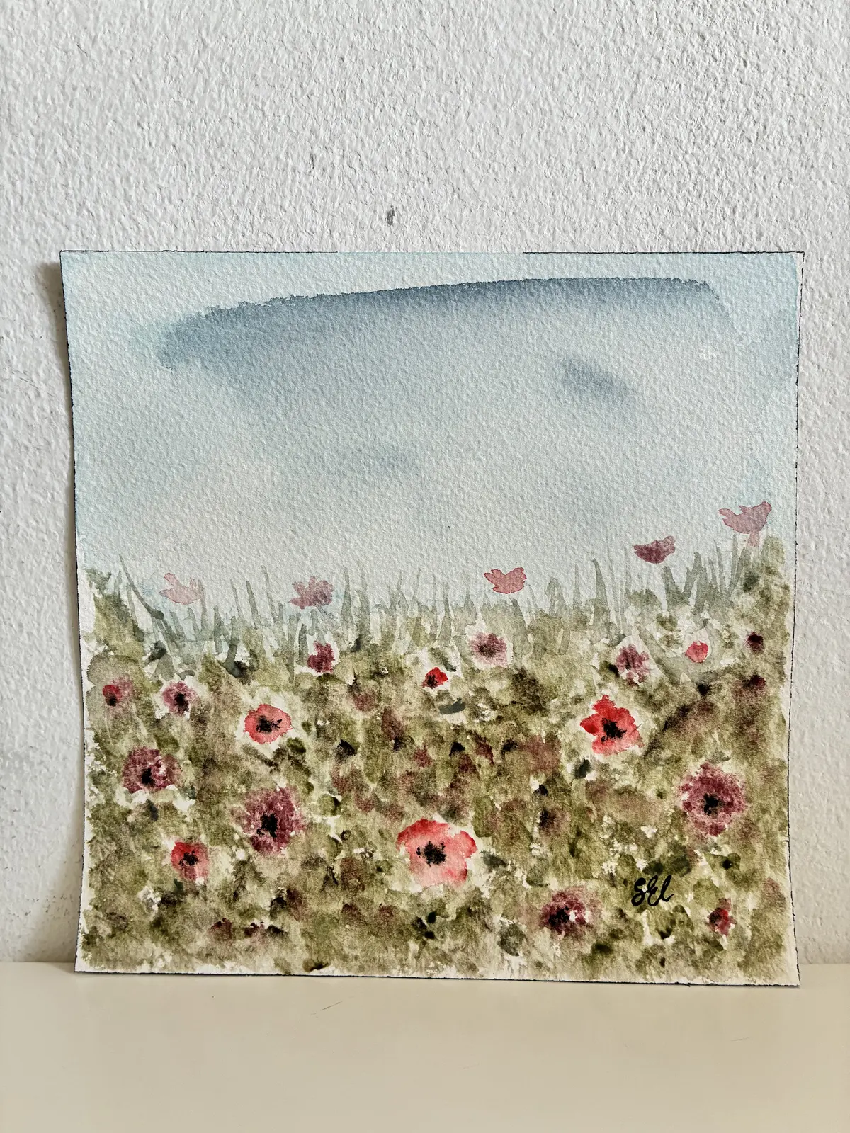 Akvarell Blomster II av Eva Sofia Liljestrand