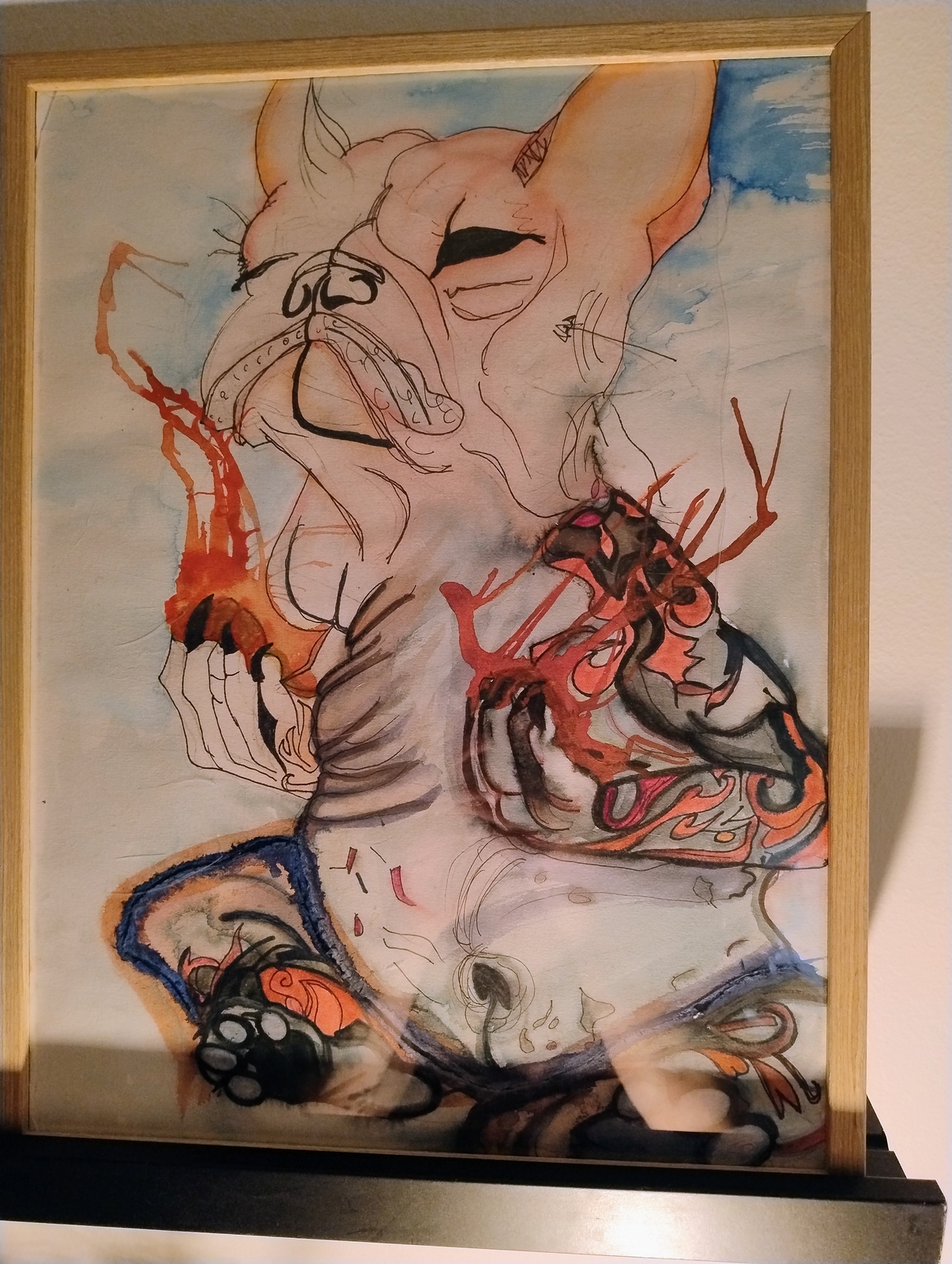 Akrylmålning BOB av FIA HÅKANSSON