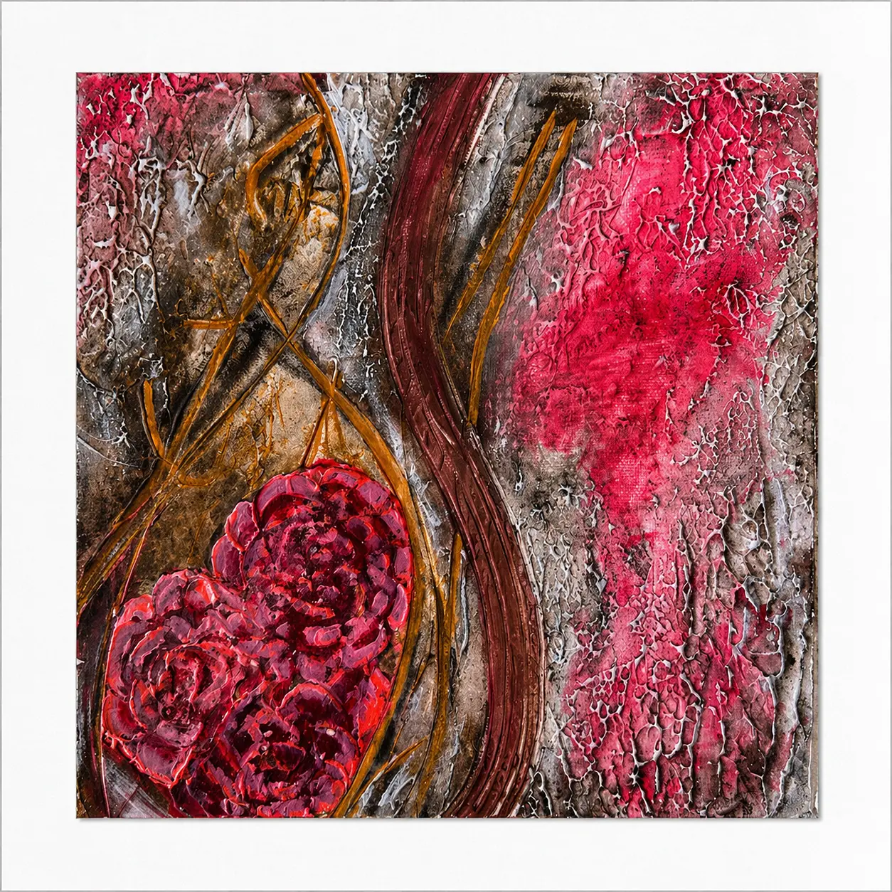 Akrylmålning Kuttersmycke 2(3)/Figurehead 2(3) av Cecilia Larsdotter