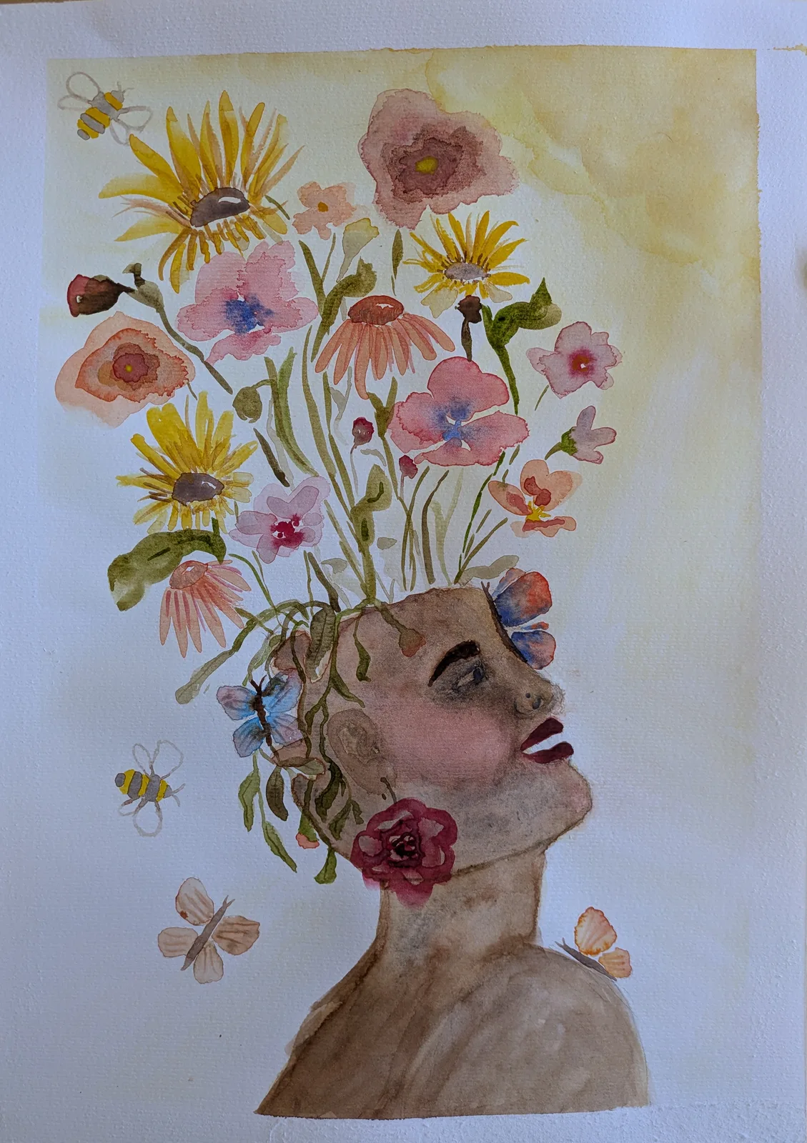 Akvarell The magic of Kemigisha av M. Ottosson