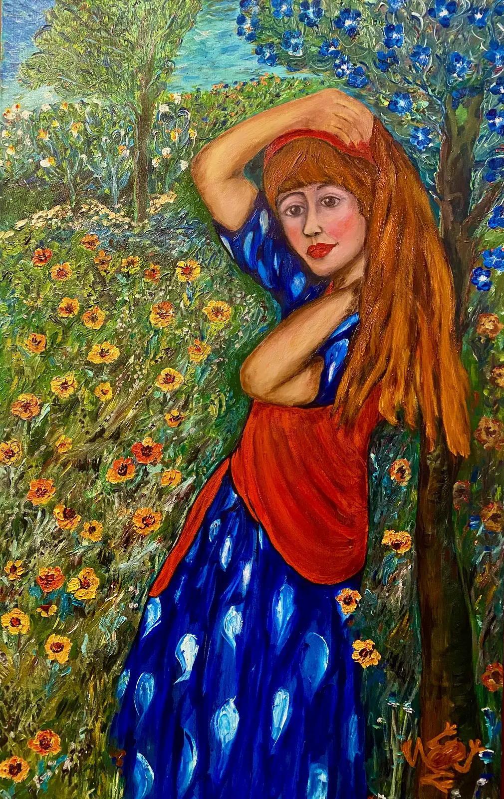 Oljemålning av Kristina Rosenbecker