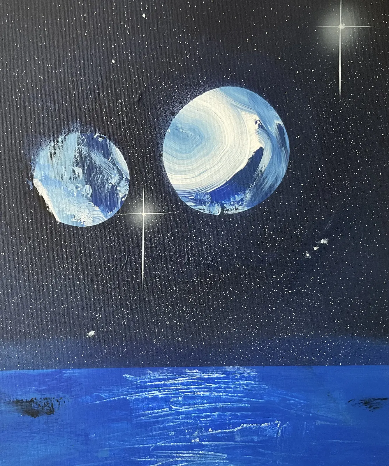 Del av ;   stjärnor i det blå av Sven Höglund Velasquez