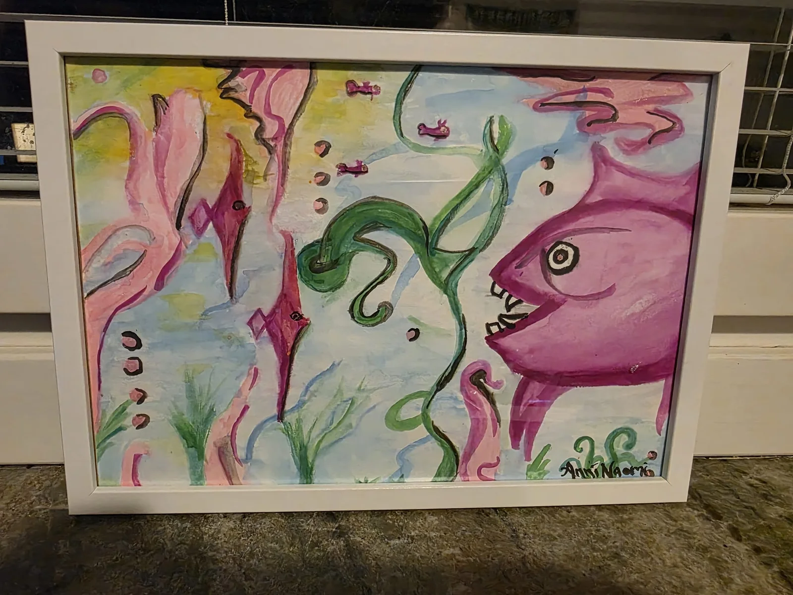 I det lugnaste vattnet vakar en piraya av Anni Naomi