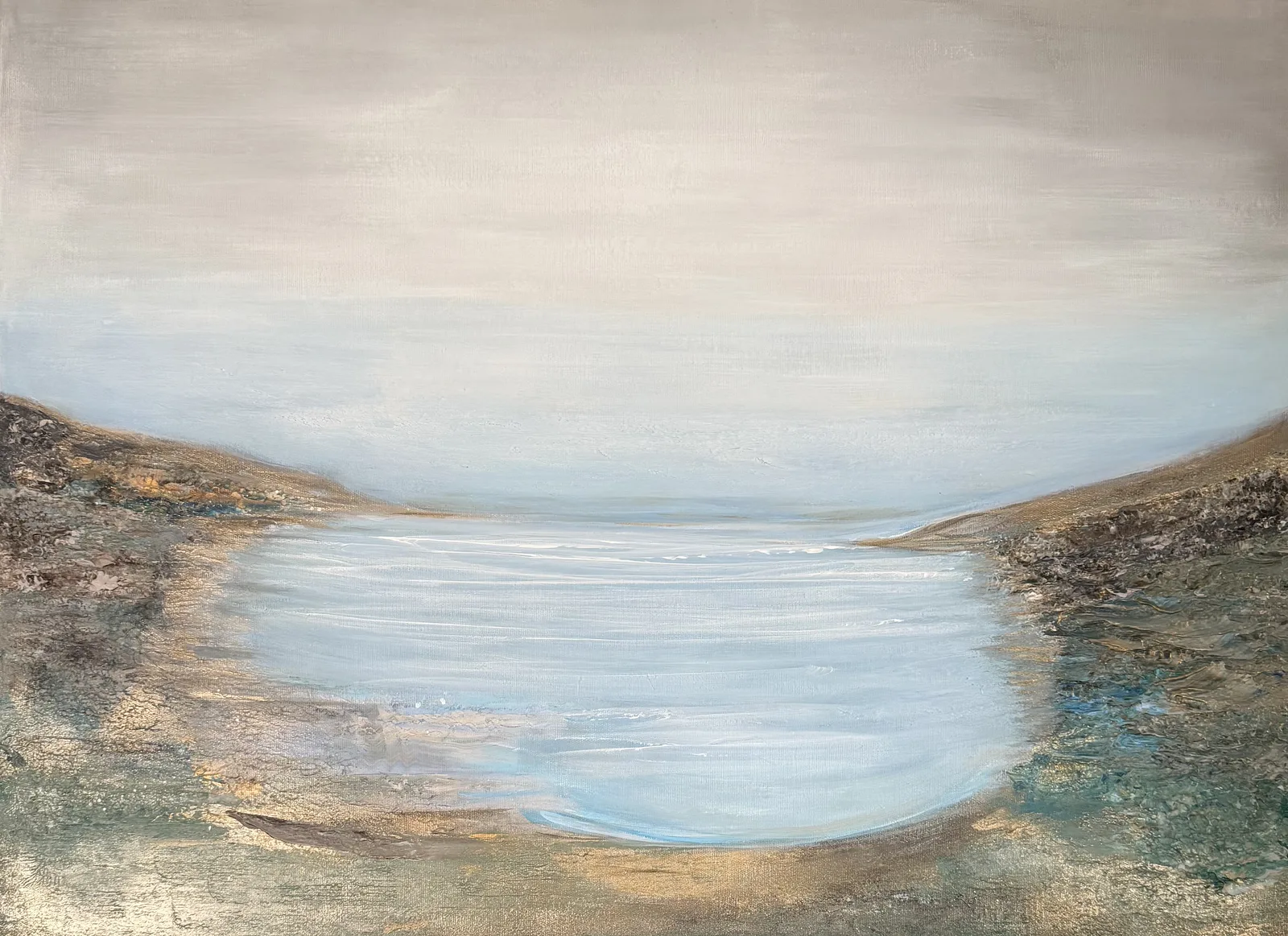 Akrylmålning A new day has come av Sofie Öcking