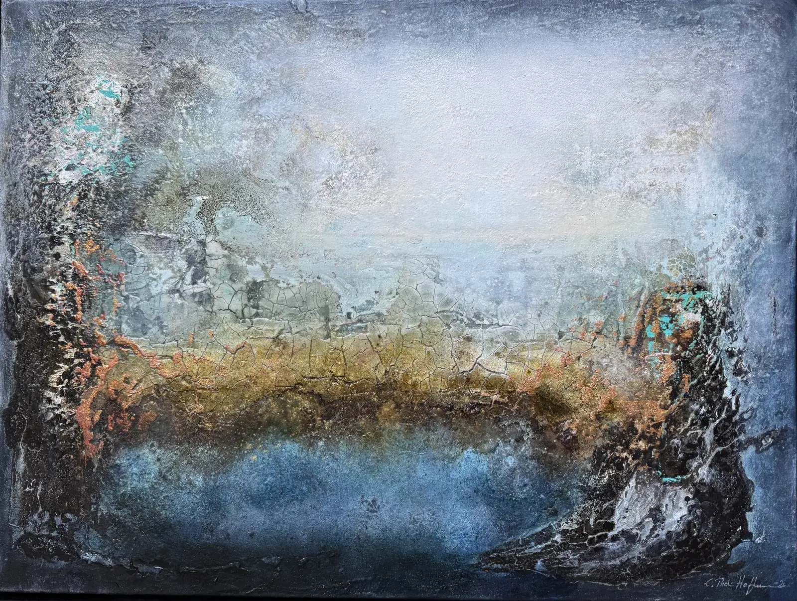 Akrylmålning Atoll av C. T. Hoffmann