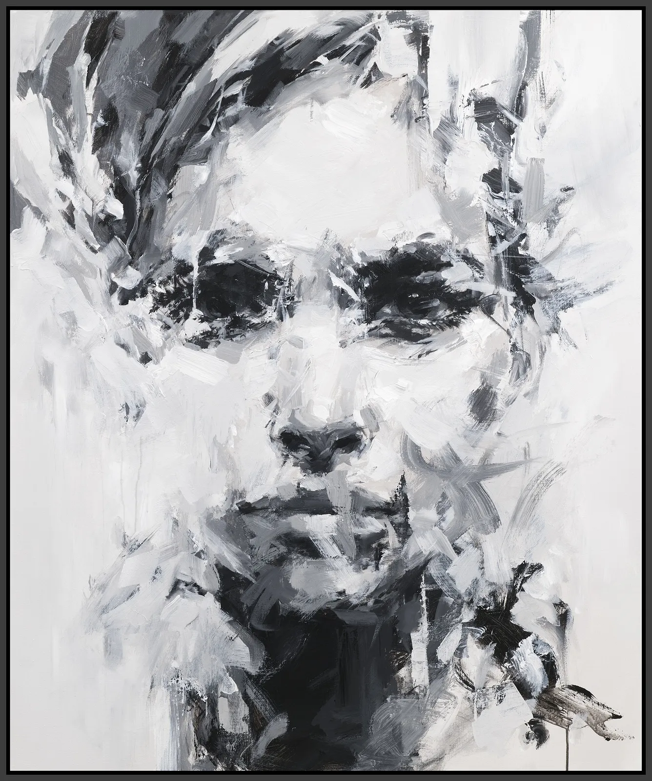 Akrylmålning Still Standing av Tomas Hammar