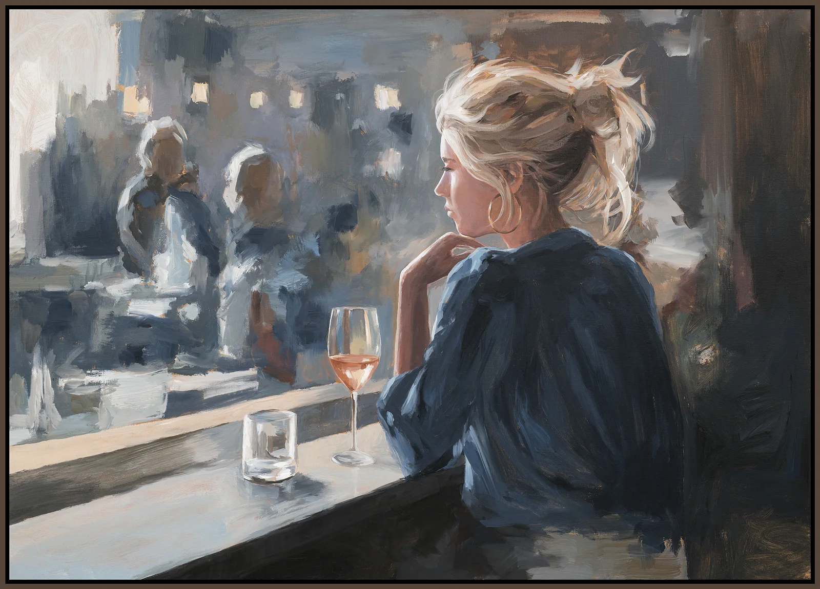 Akrylmålning Here and Now av Tomas Hammar