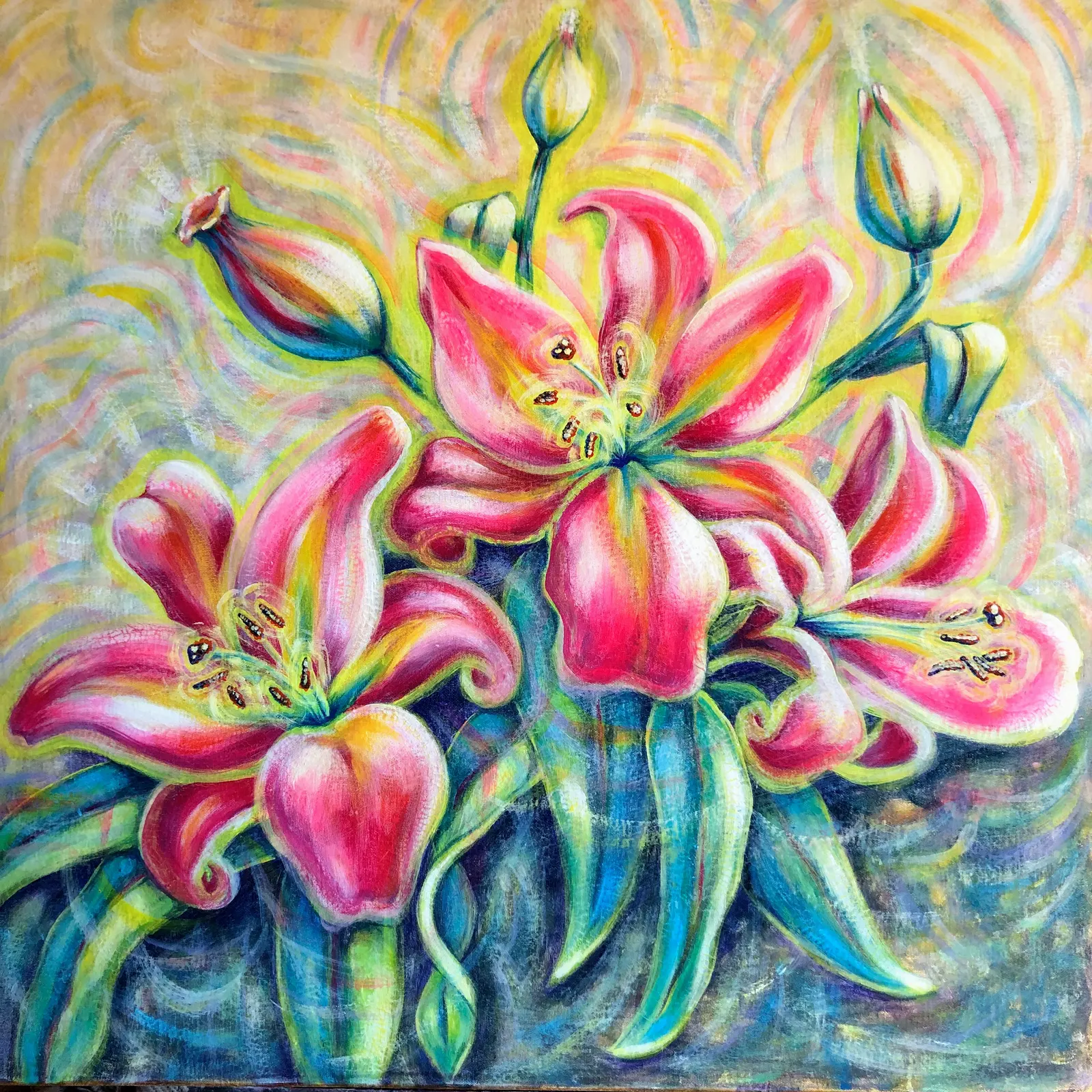 Tre liljor av Nina Wedborn