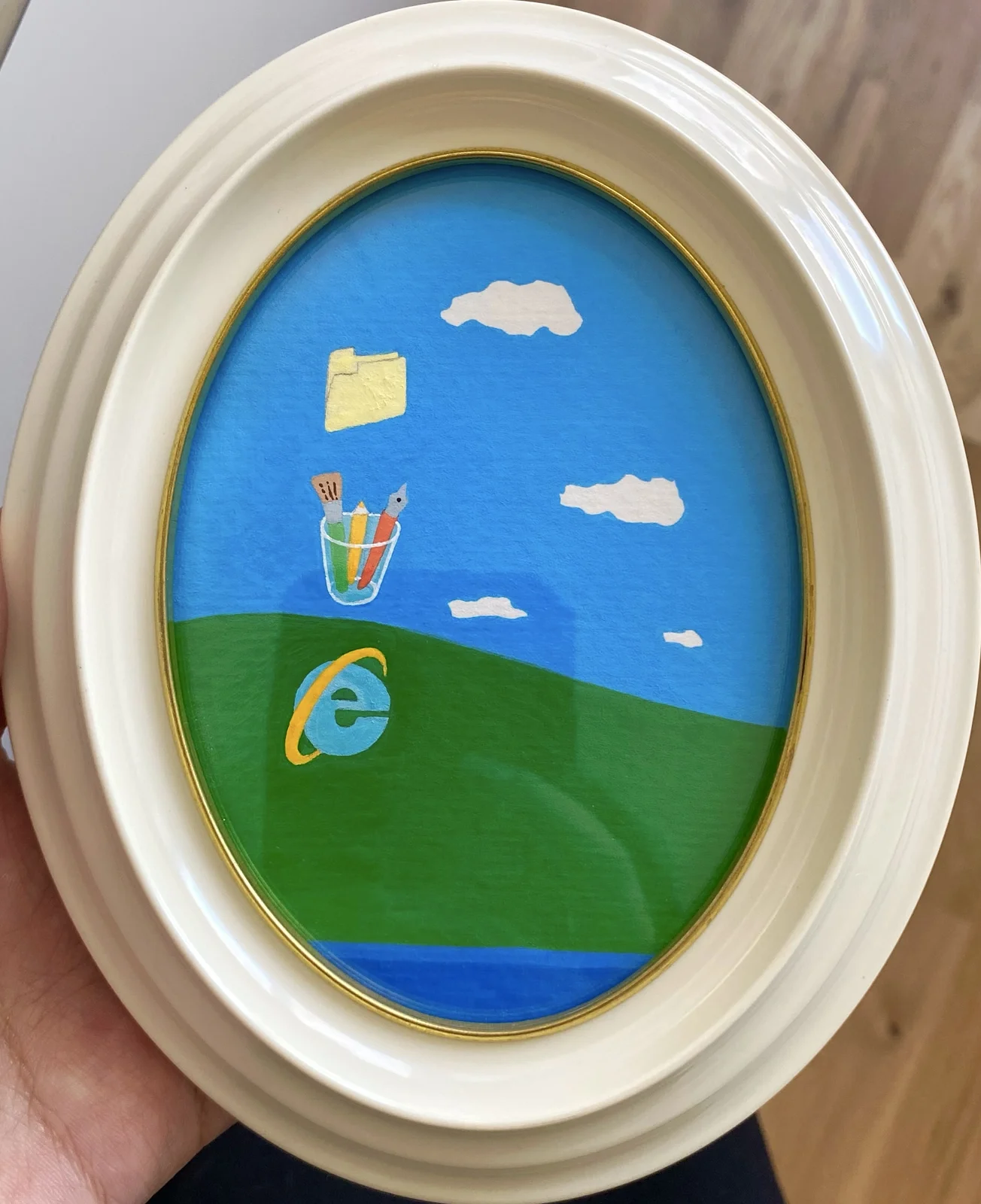 Akrylmålning XP av Rebecca Zhu Hansson