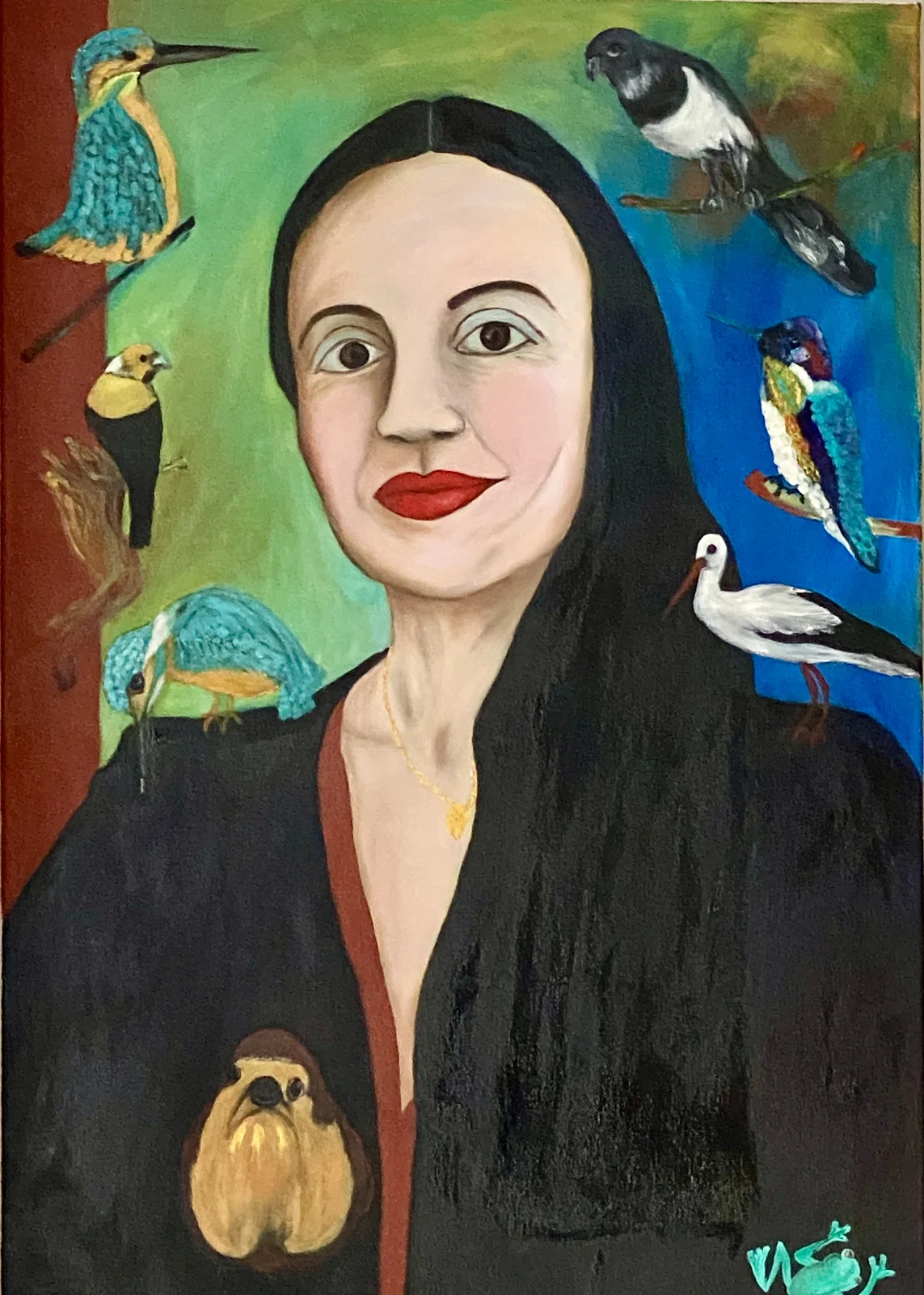 Oljemålning av Kristina Rosenbecker