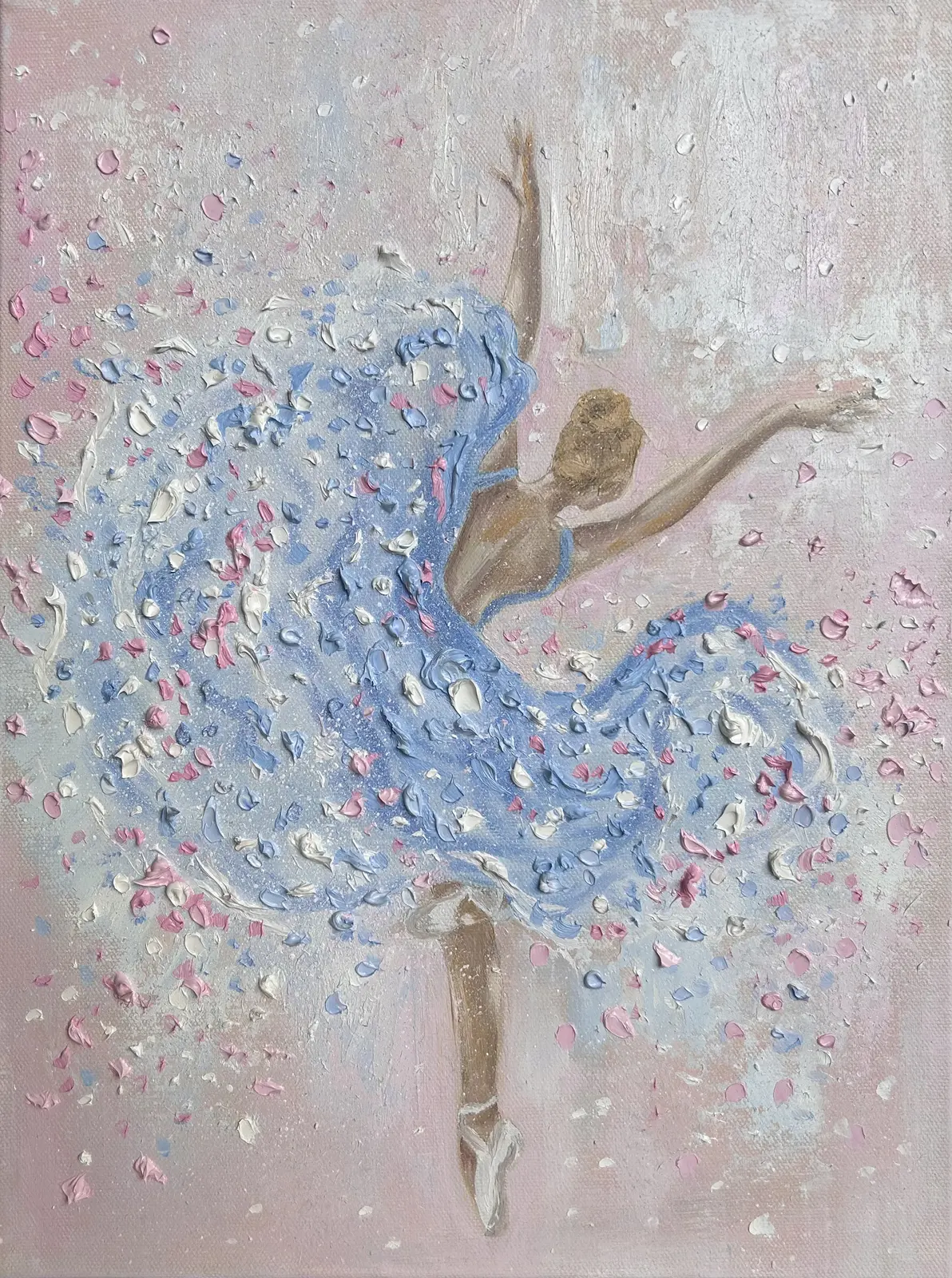 Oljemålning Ballerina av Kate Pinxit