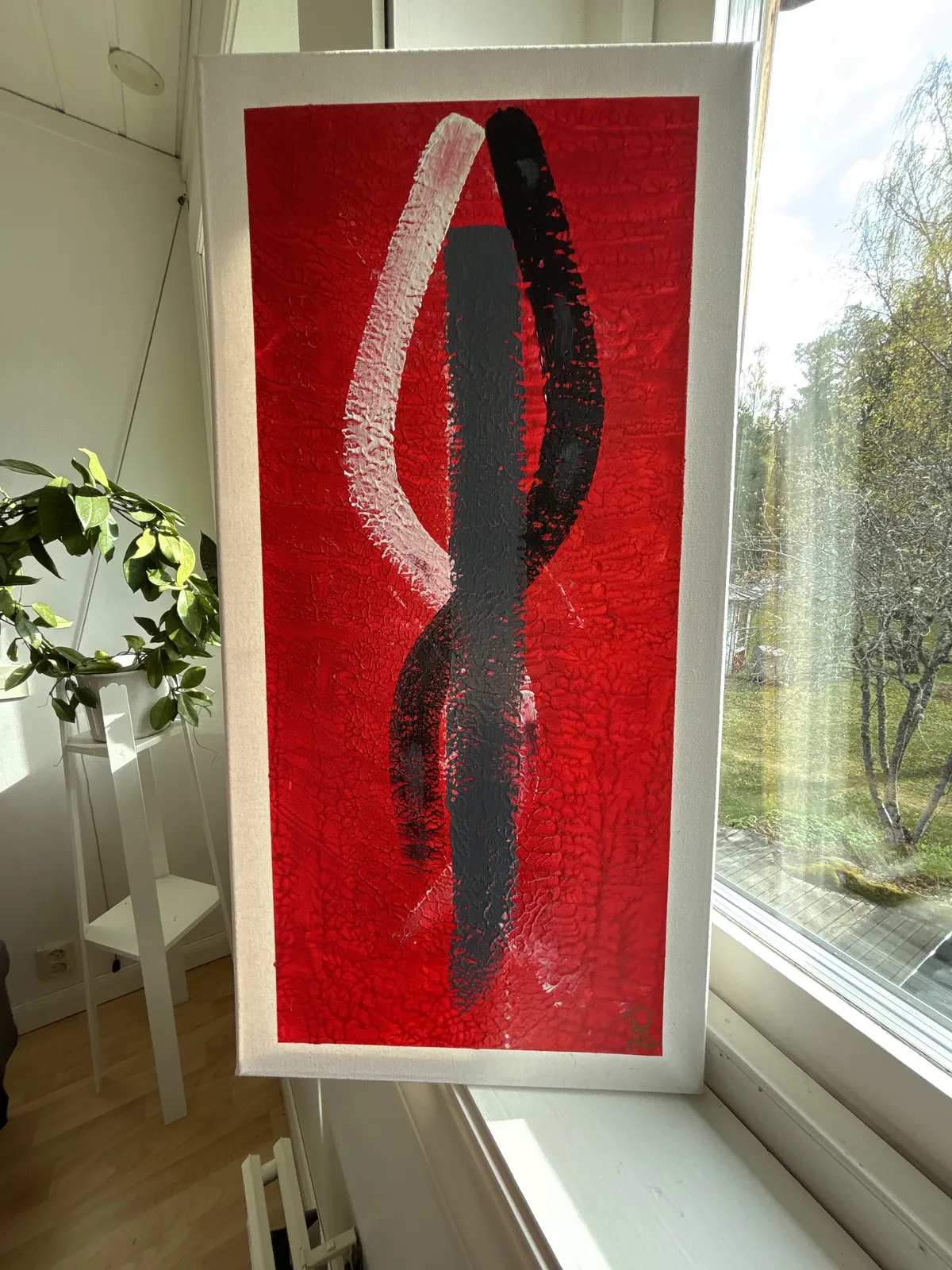 Akrylmålning Human av Leif Rosendal