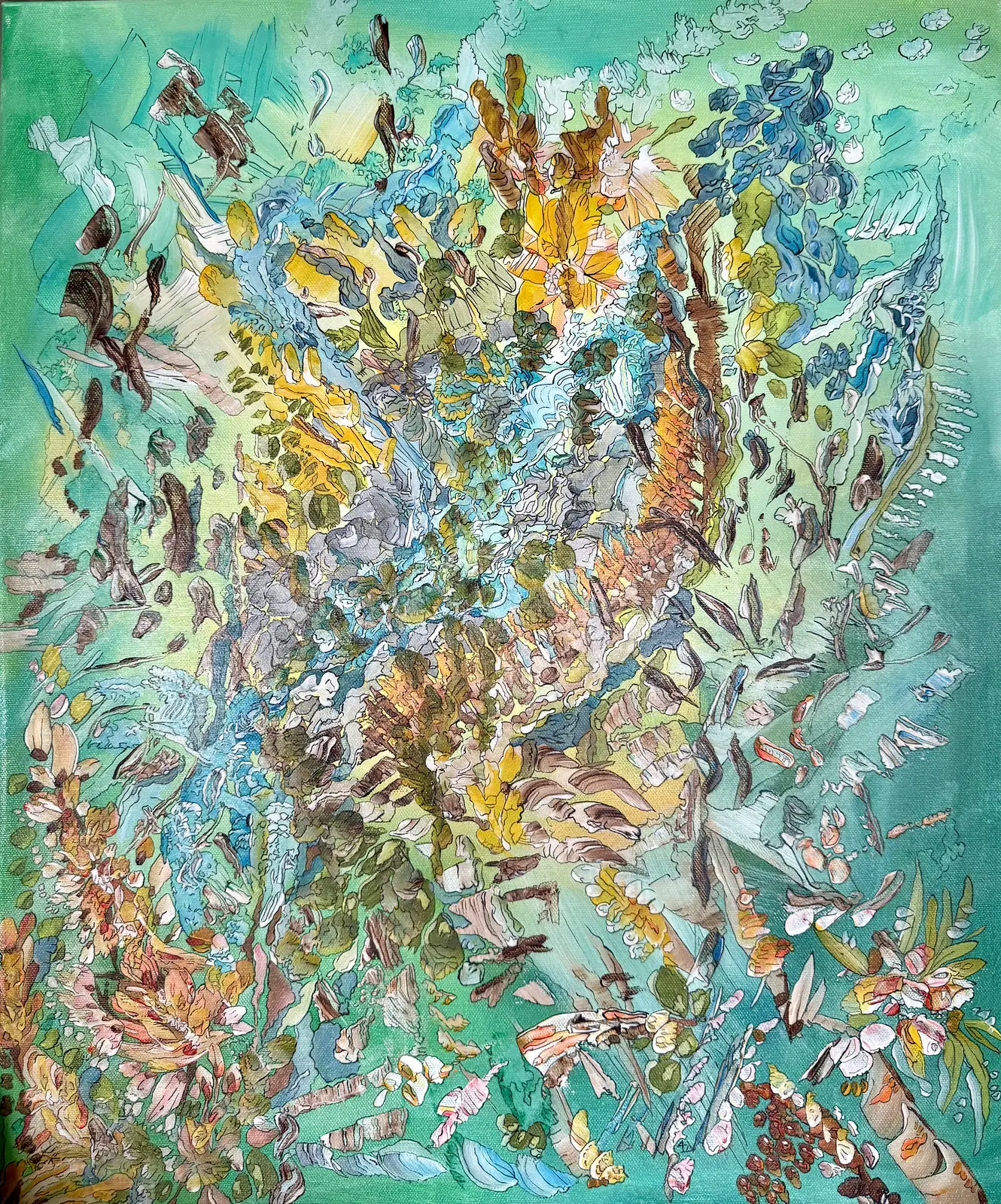 Akrylmålning Explosion av Angelika Arctadía