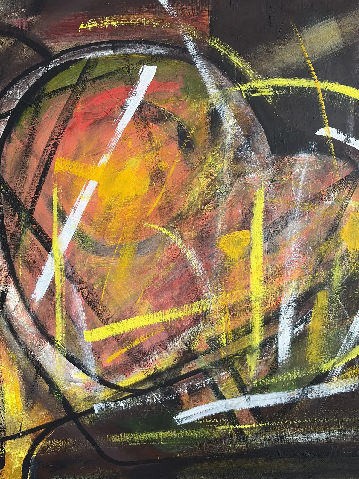 Akrylmålning Hjärta av Susanne Lindequist